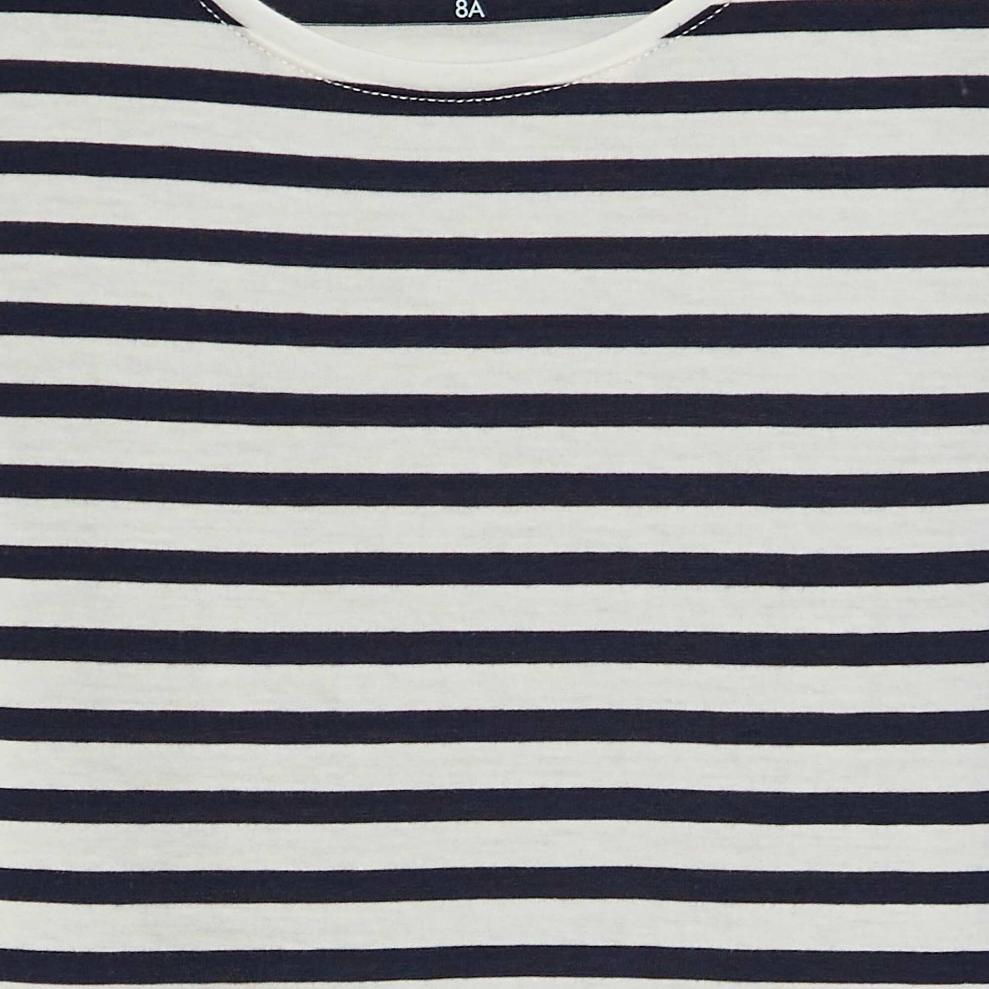 T-shirt à manches courtes rayé BLEU