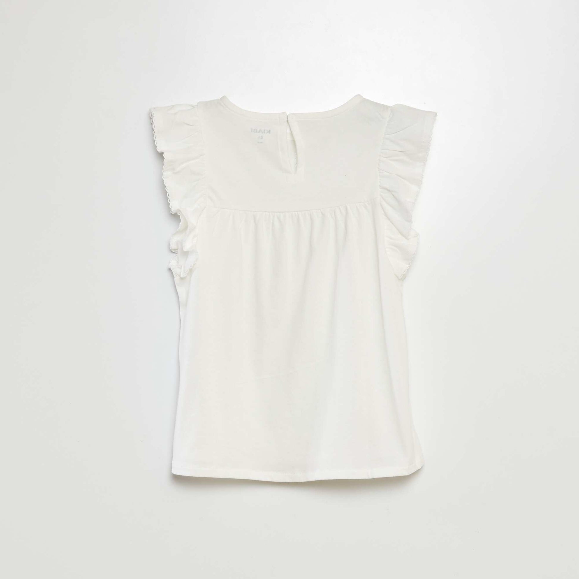 T-shirt en broderie anglaise BLANC