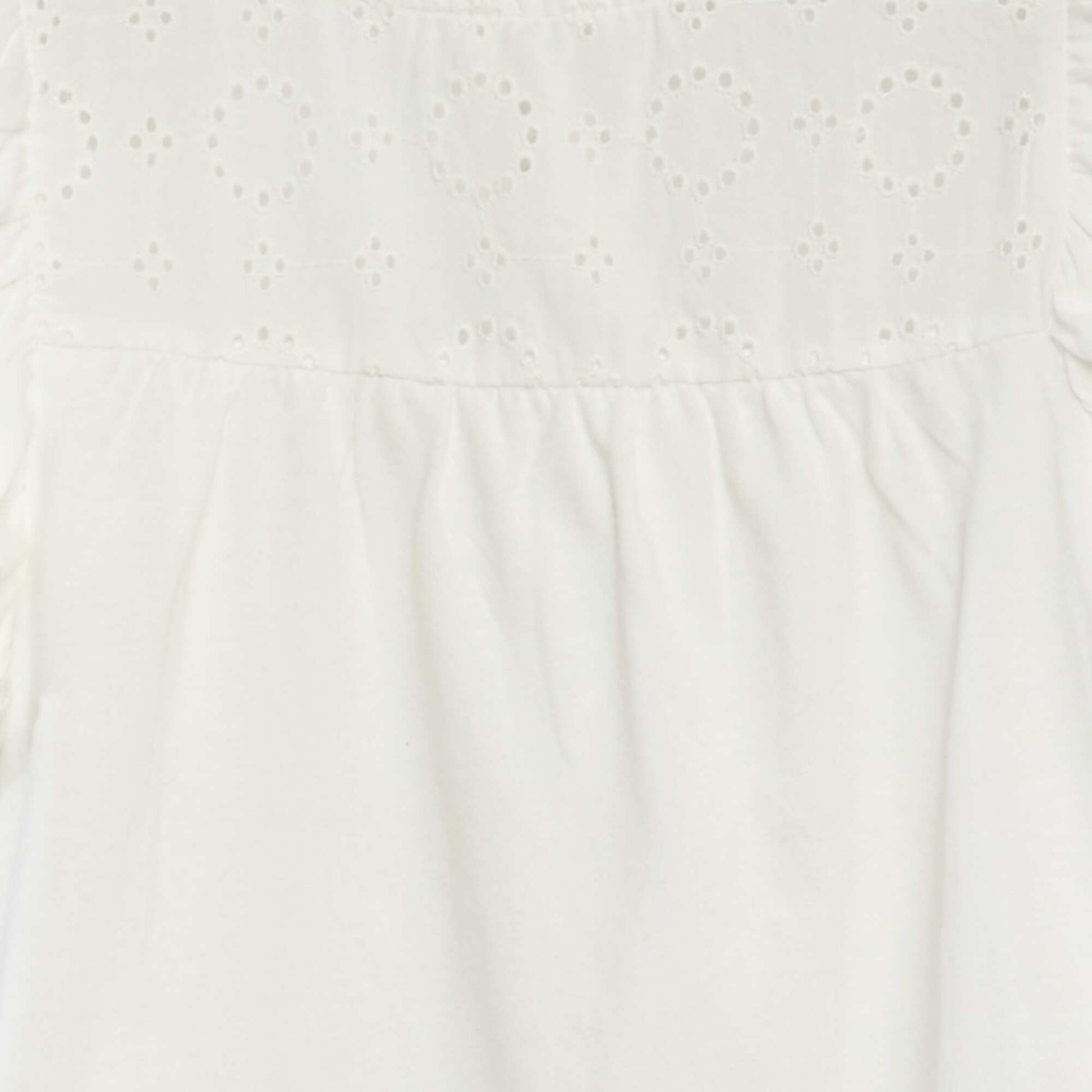 T-shirt en broderie anglaise BLANC