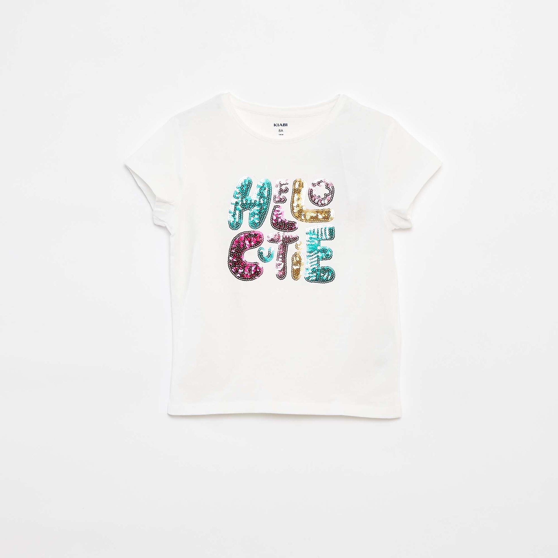 Tee-shirt imprimé fantaisie BLANC