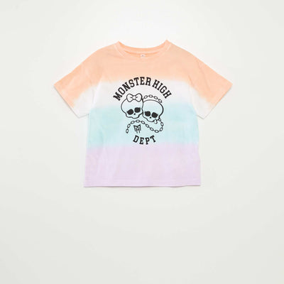 T-shirt 'Monster High' manches courtes tie and dye ROSE/ORANGE