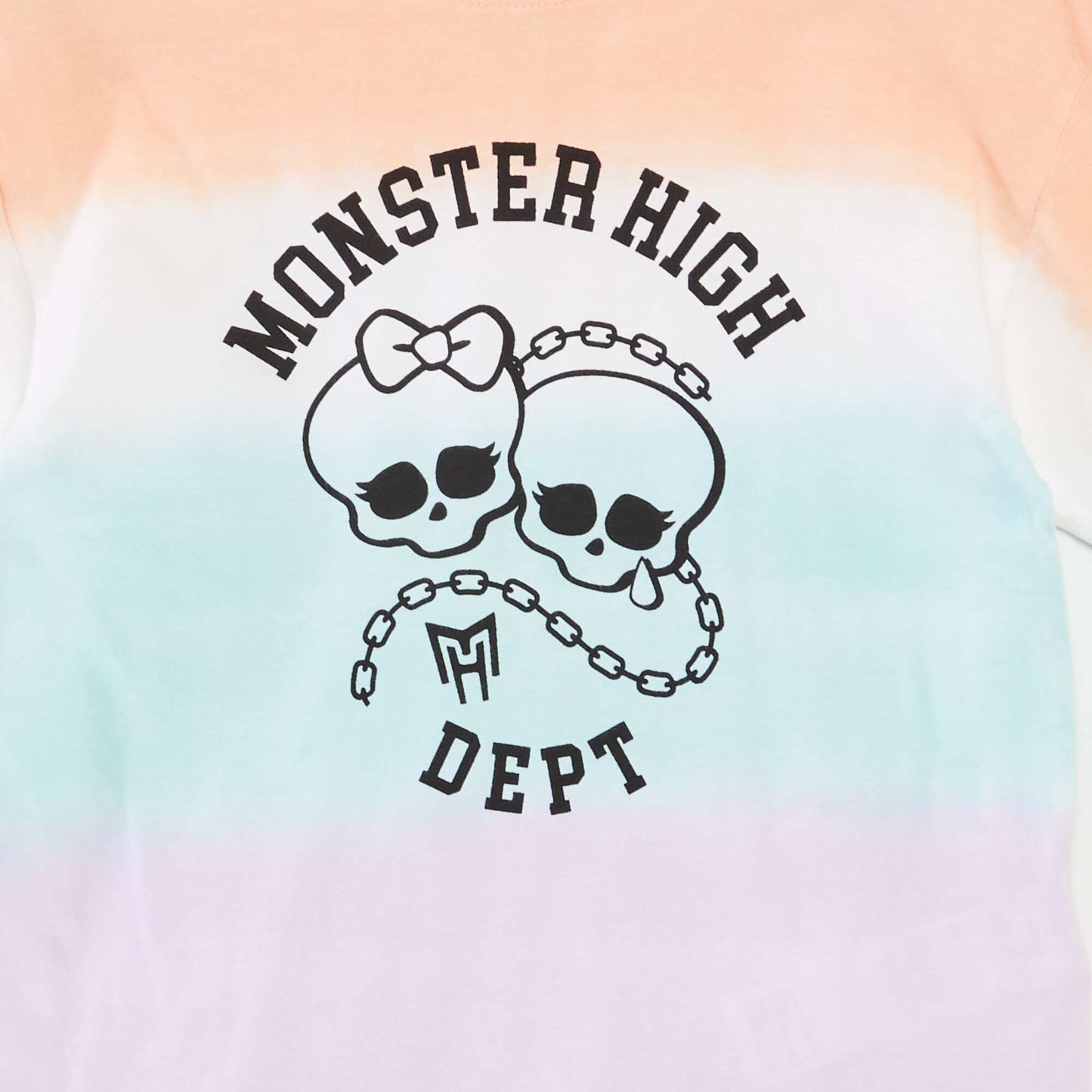 T-shirt 'Monster High' manches courtes tie and dye ROSE/ORANGE