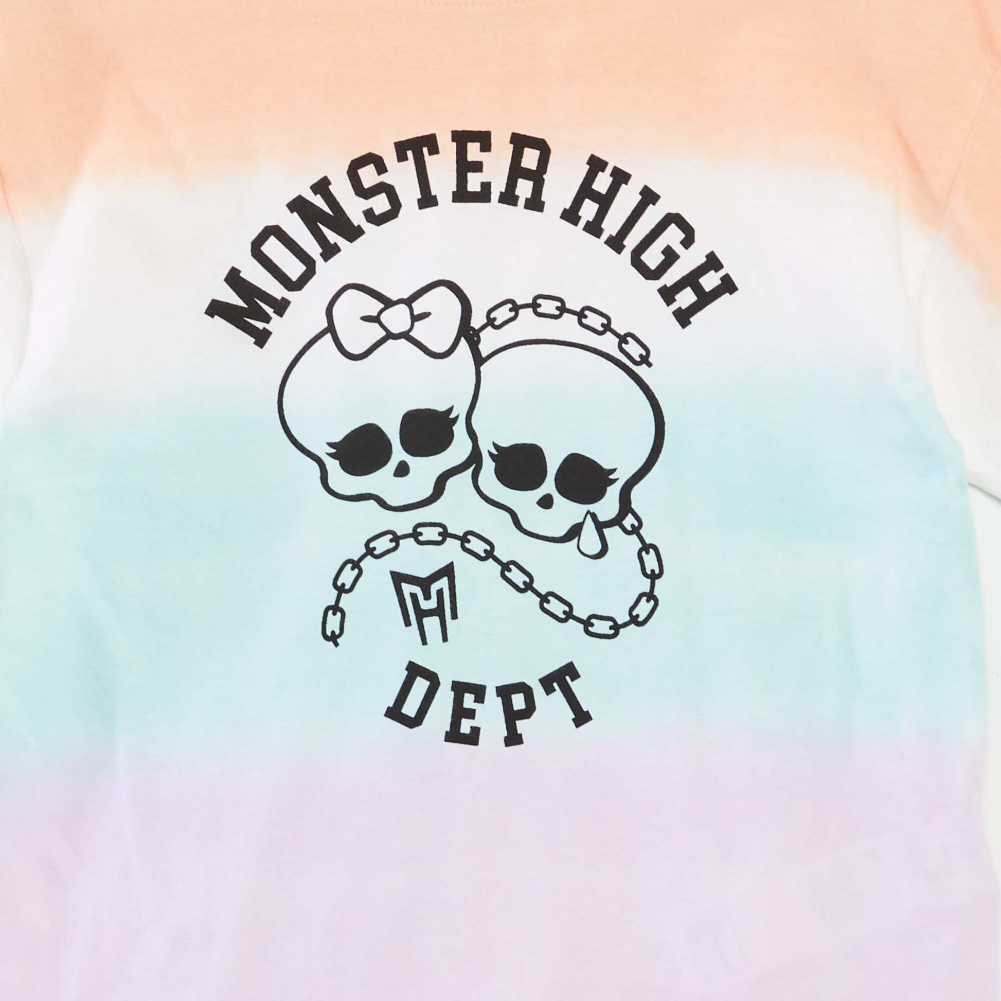 T-shirt 'Monster High' manches courtes tie and dye ROSE/ORANGE