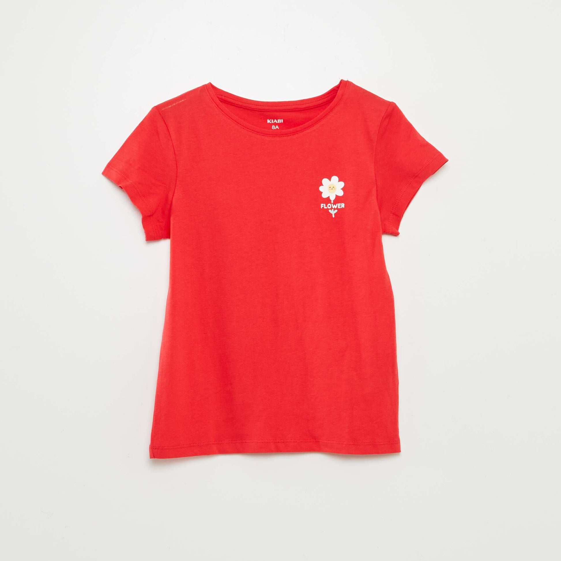 Lot de 3 t-shirts manches courtes BLANC/ROUGE