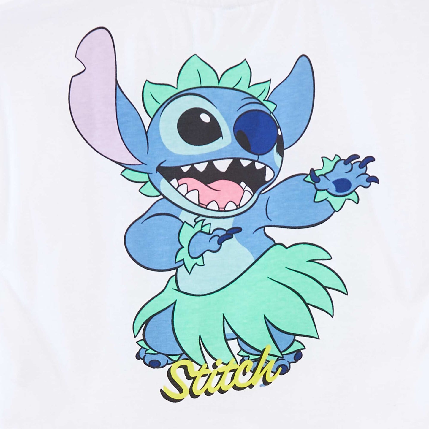 Tee-shirt manches courtes 'Stitch' BLANC