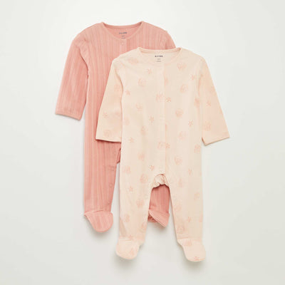 Lot de 2 dors-bien avec pieds ROSE