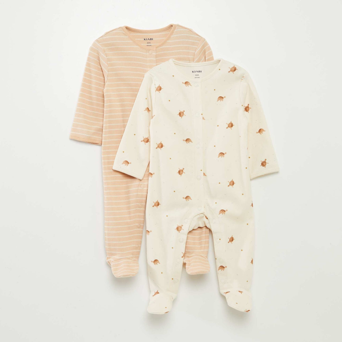 Lot de 2 dors-bien avec pieds MARRON