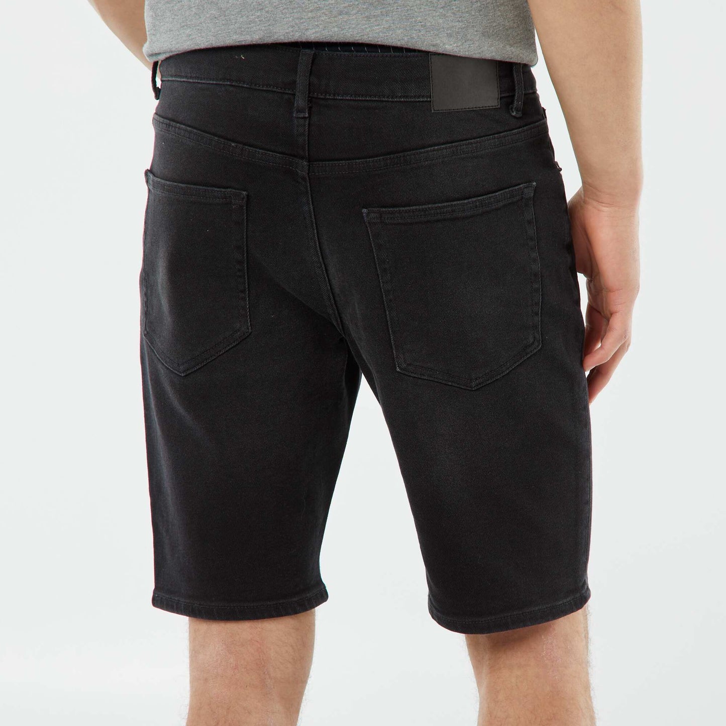Bermuda en jean 5 poches GRIS