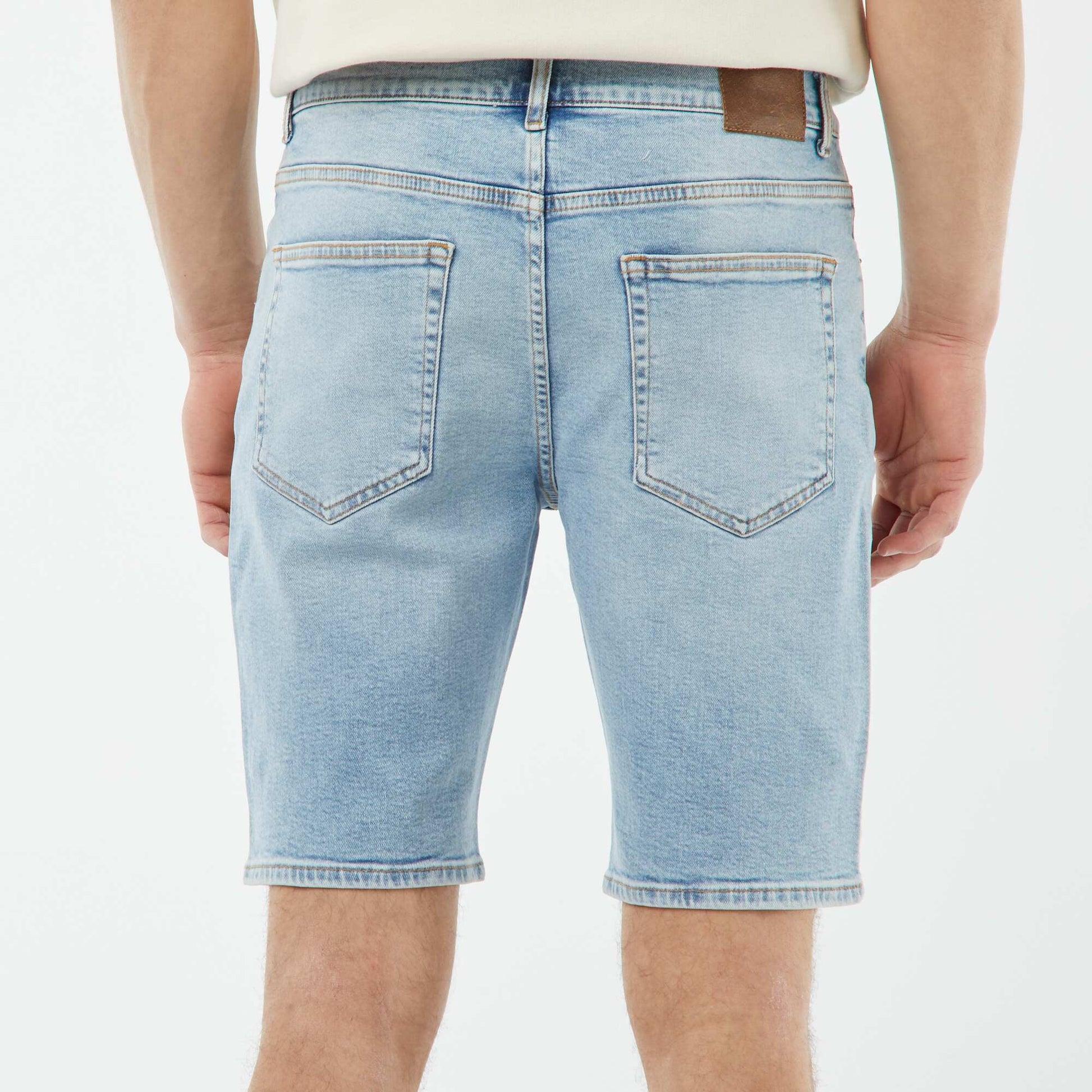 Bermuda en jean 5 poches BLEU