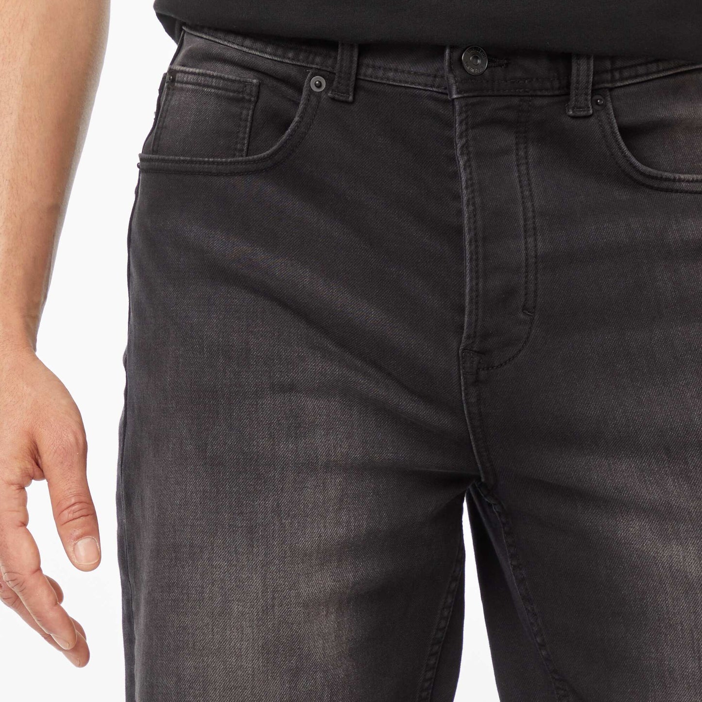 Bermuda en jean slim NOIR