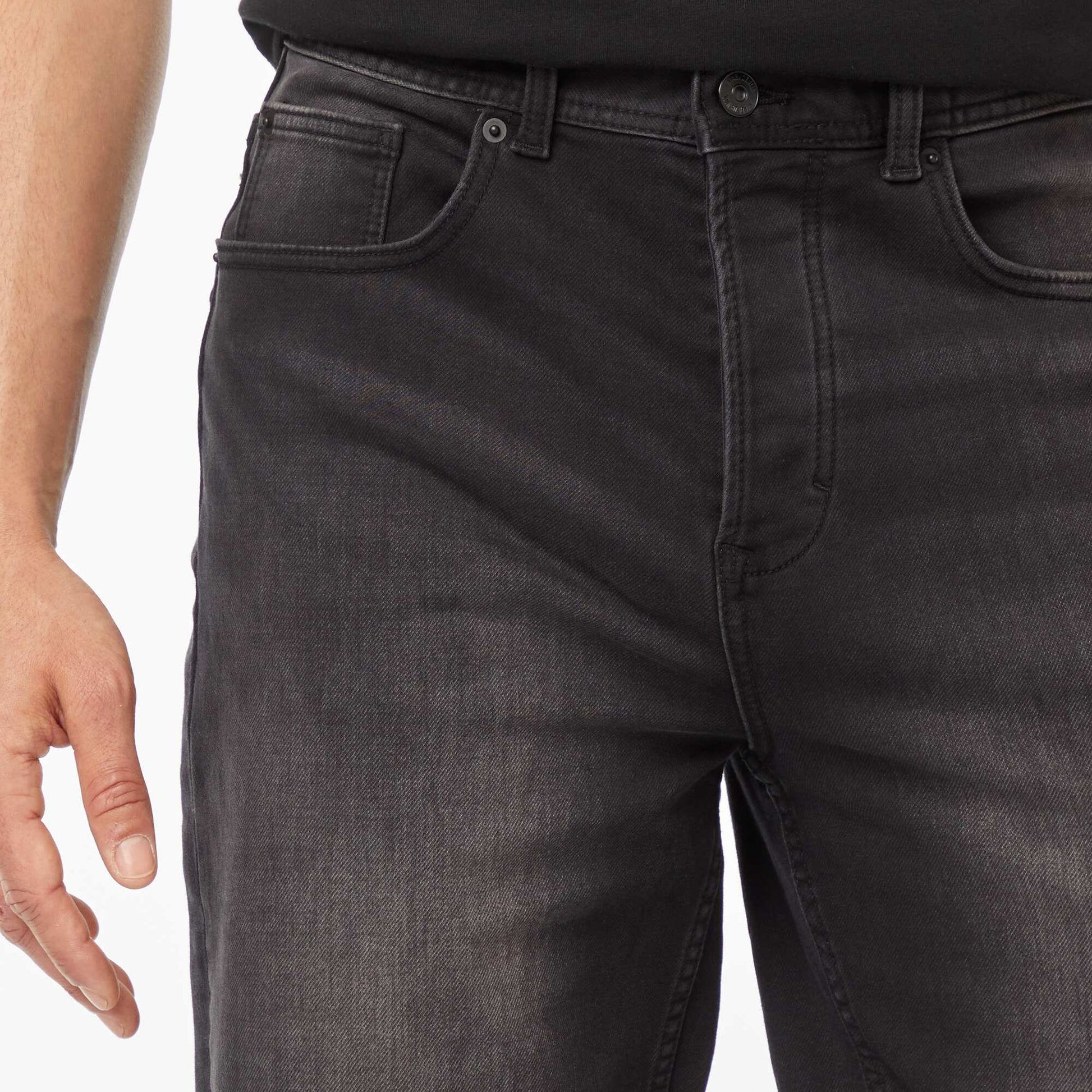 Bermuda en jean slim NOIR