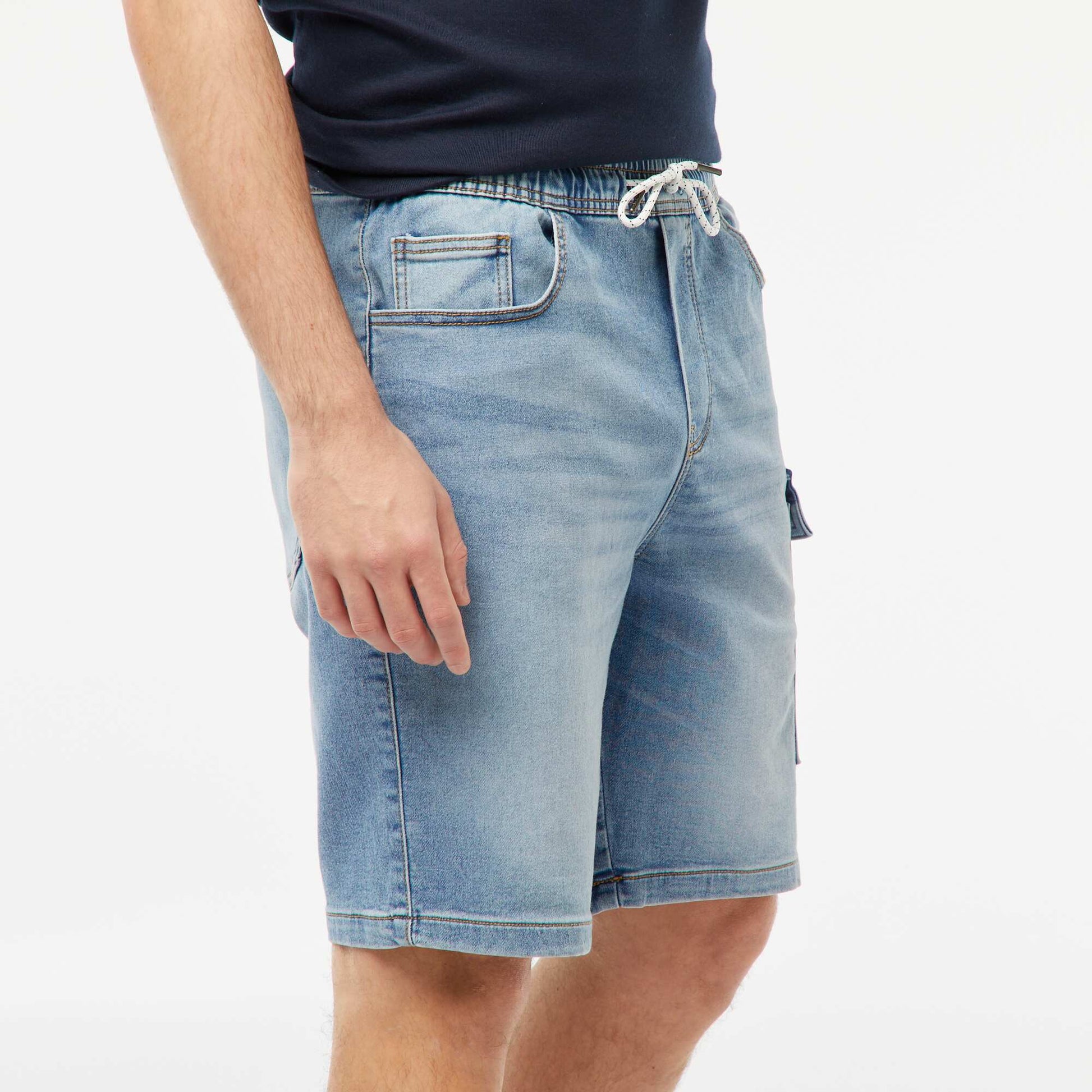 Bermuda en denim multi-poches TRIPLE STONE