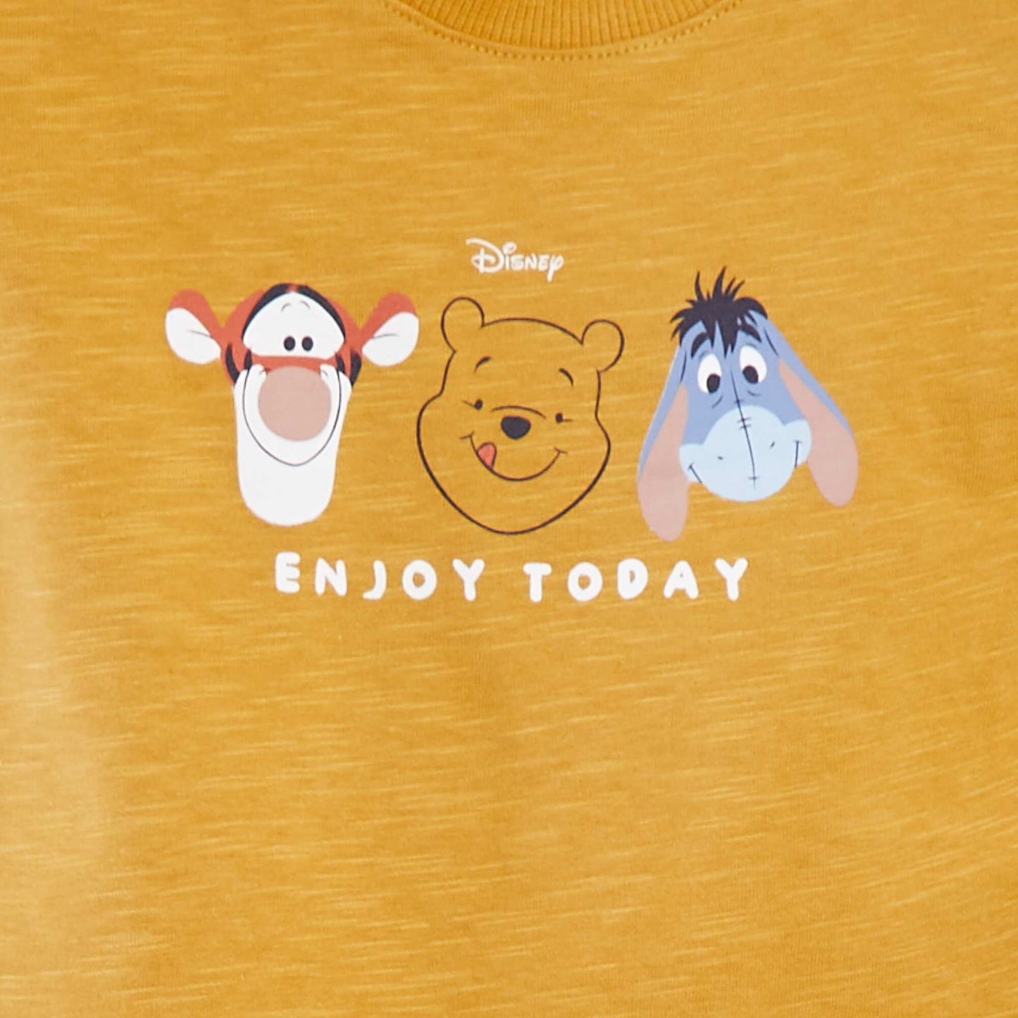 Ensemble t-shirt 'Disney' + salopette courte rayée - 2 pièces JAUNE