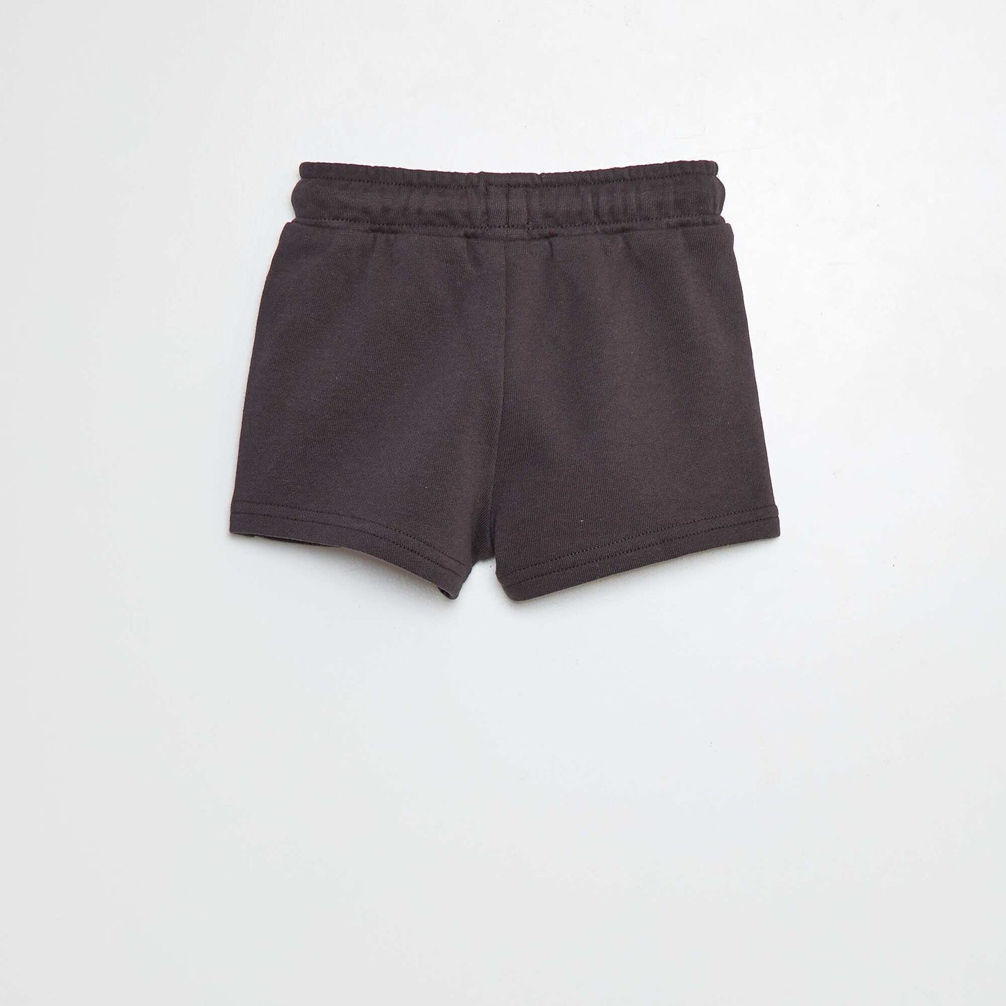 Short en molleton fin NOIR