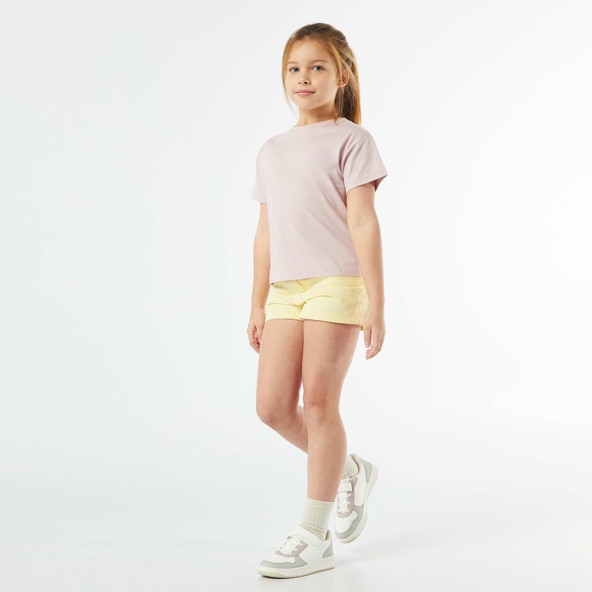 Short en jean JAUNE