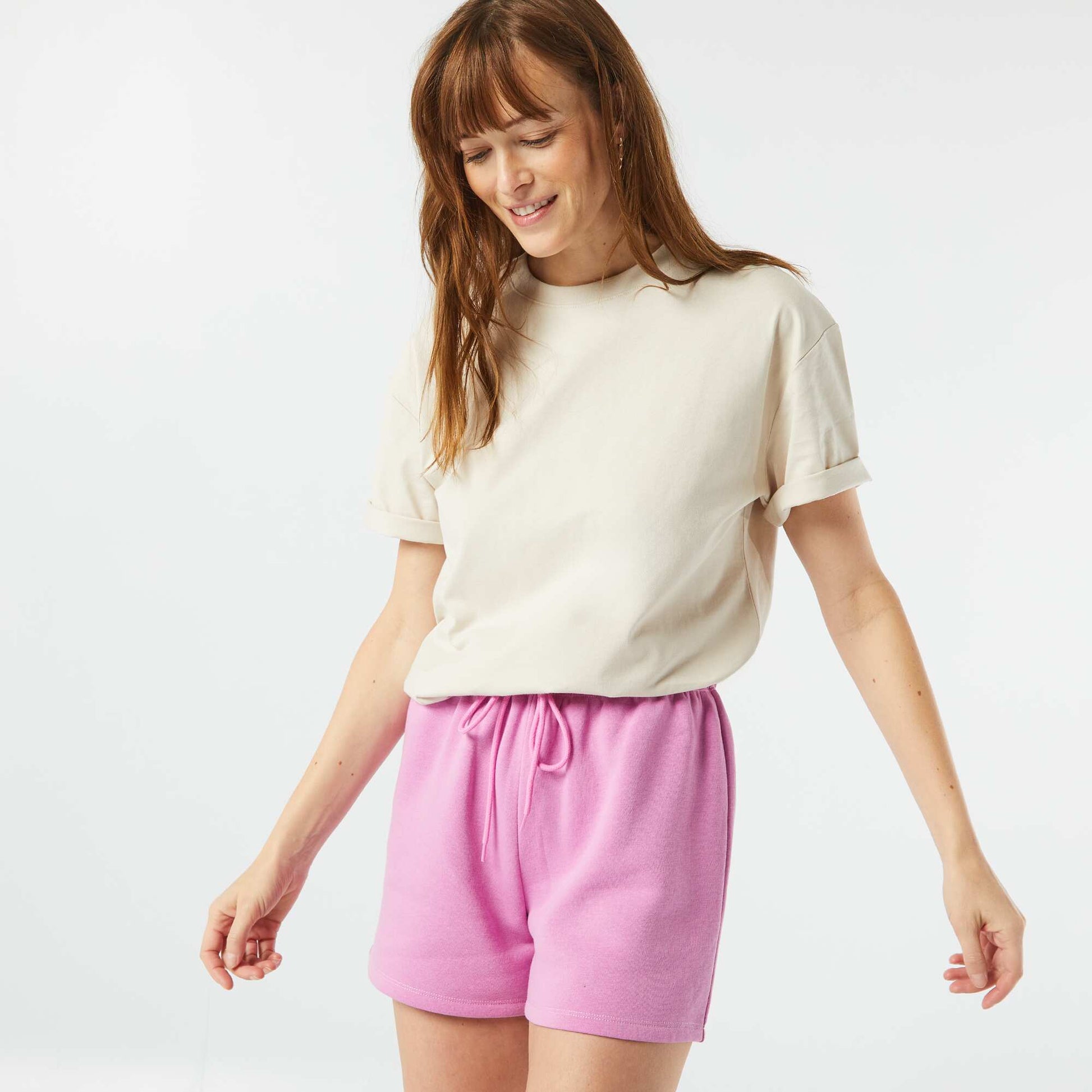Short en molleton ROSE