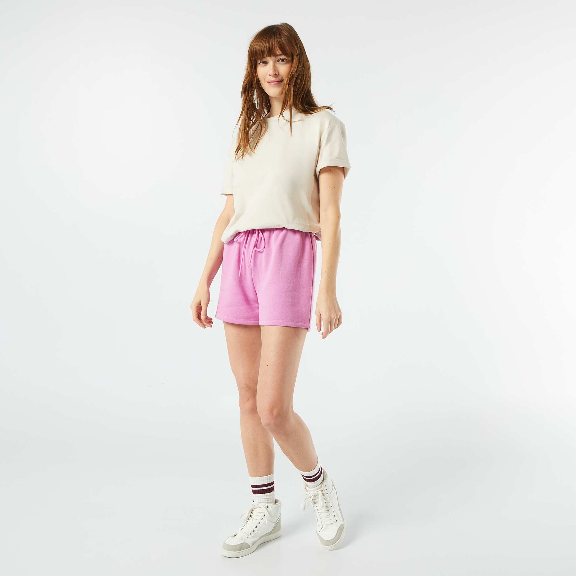 Short en molleton ROSE