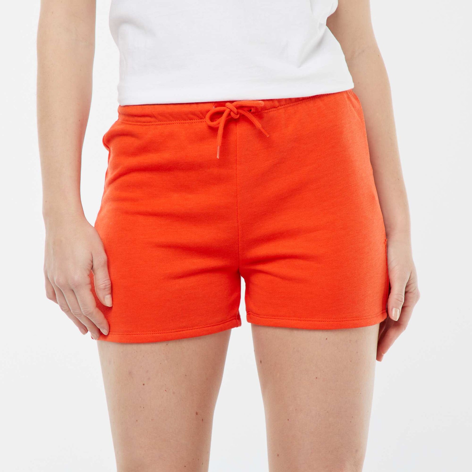 Short en molleton ROUGE