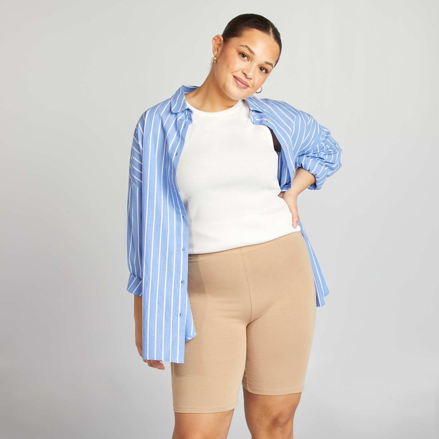 Short en jersey stretch BEIGE