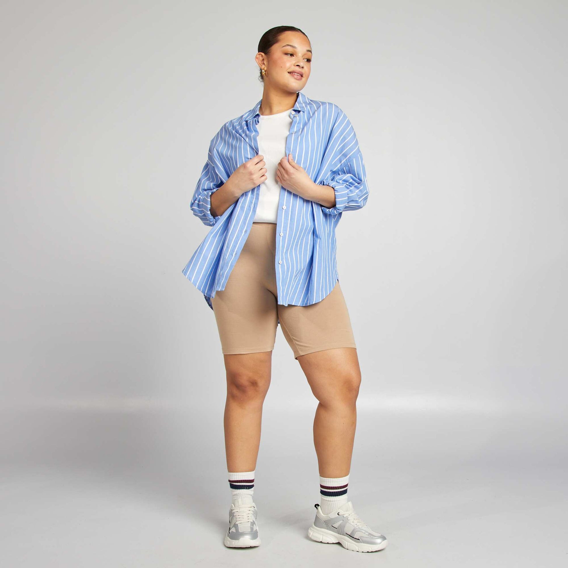 Short en jersey stretch BEIGE