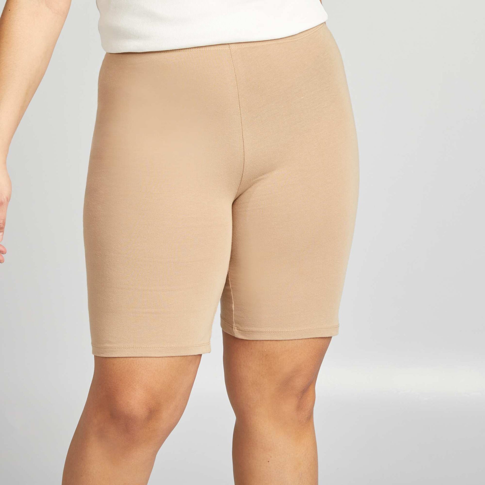 Short en jersey stretch BEIGE