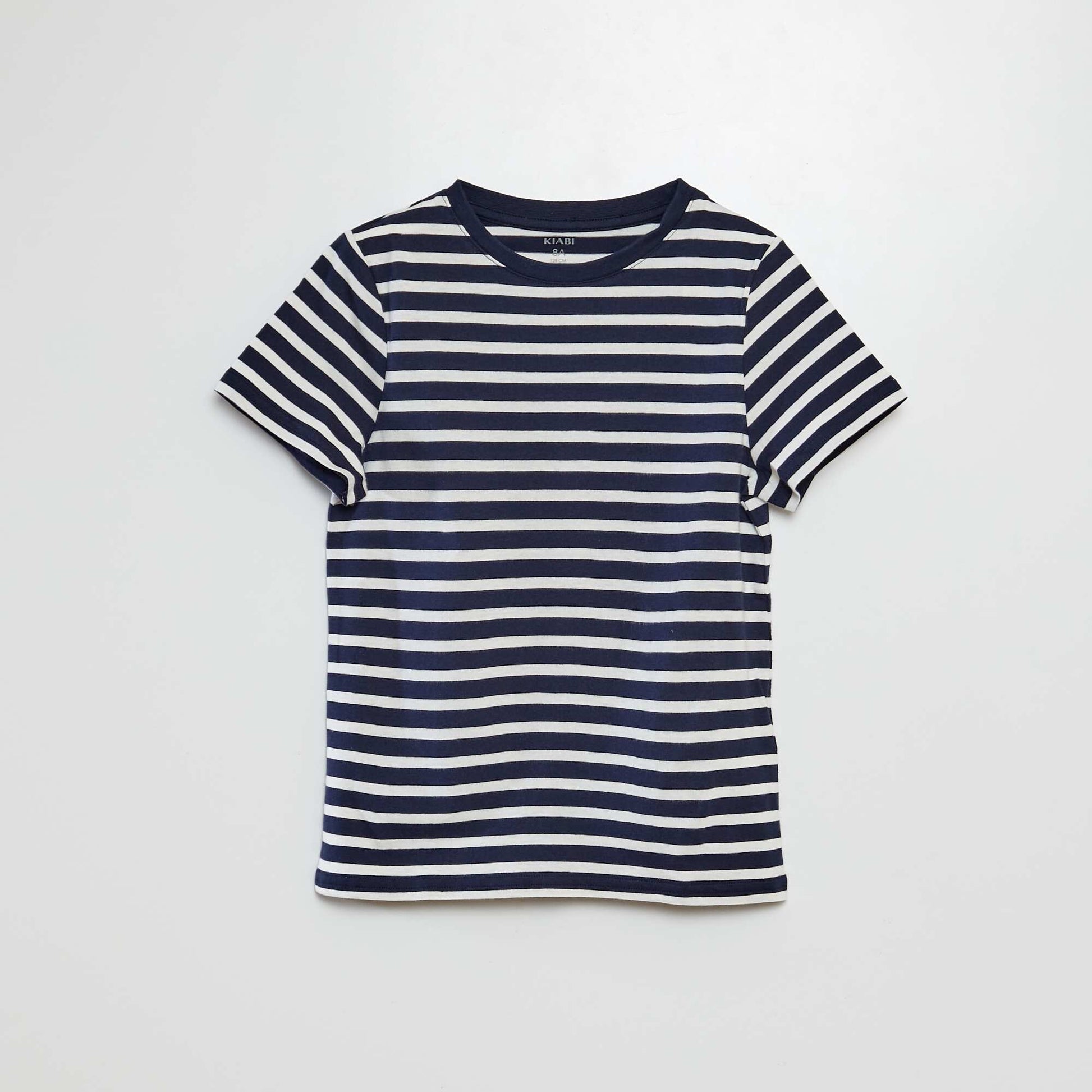 T-shirt manches courtes à motif BLEU