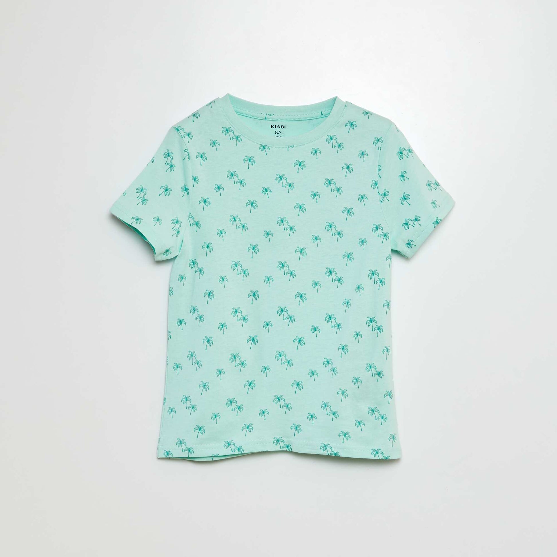 T-shirt manches courtes à motif BLEU