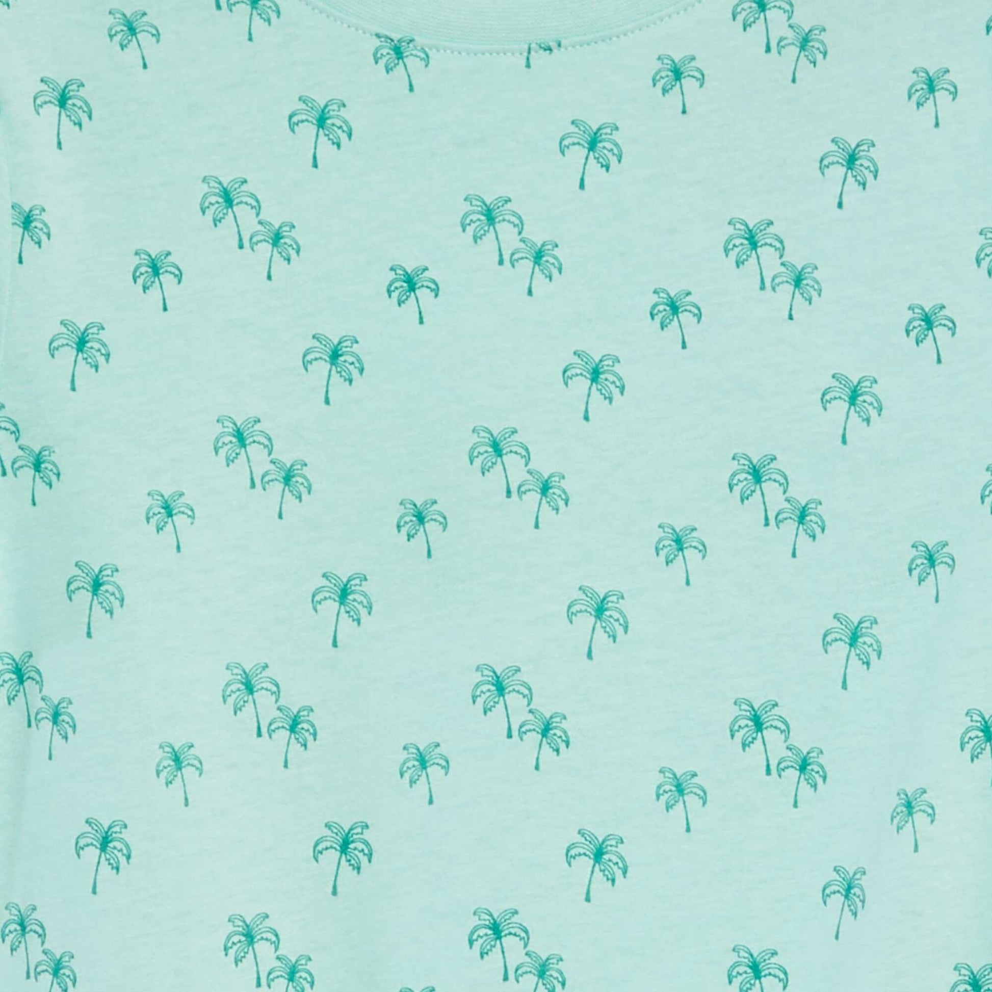 T-shirt manches courtes à motif BLEU