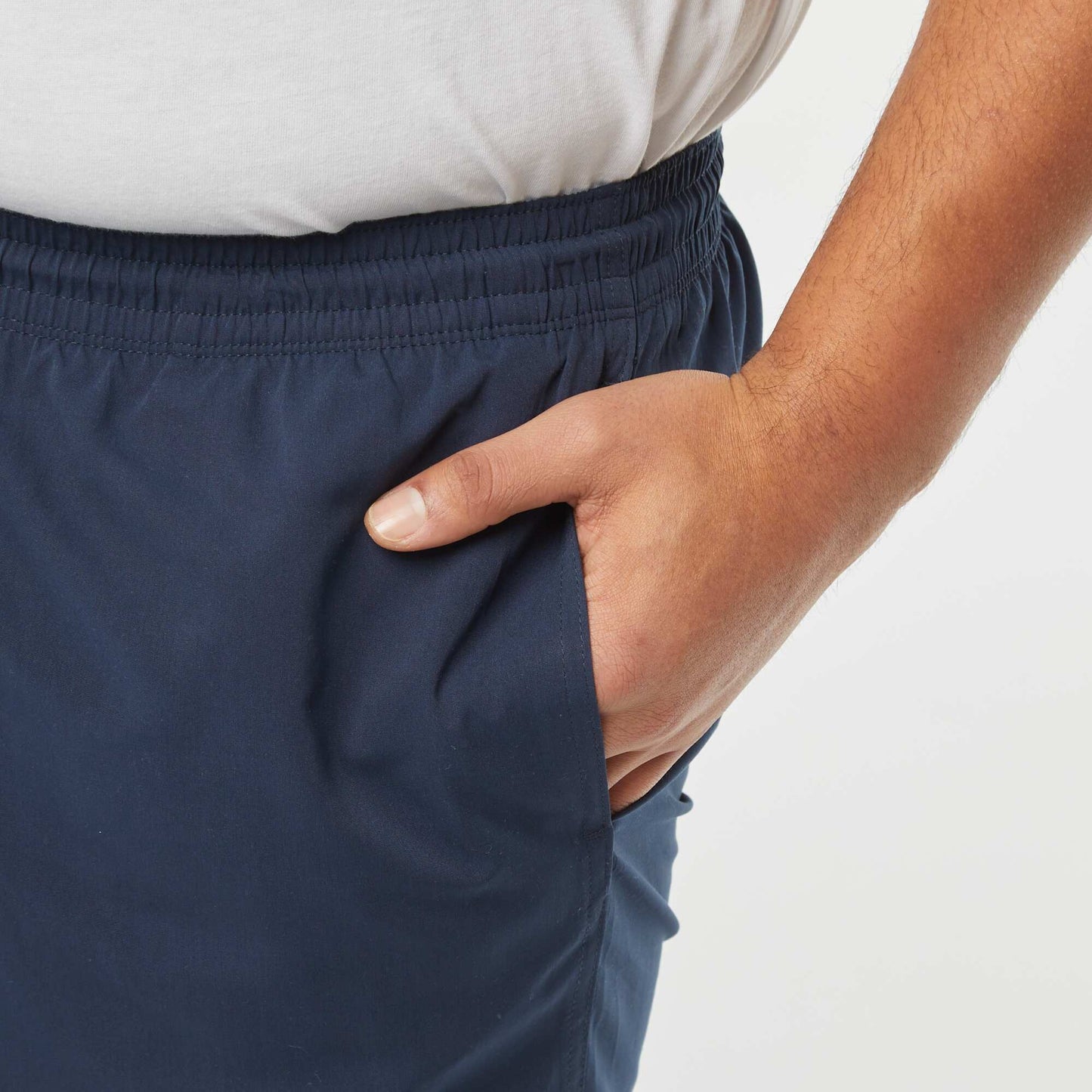 Short de bain uni BLEU