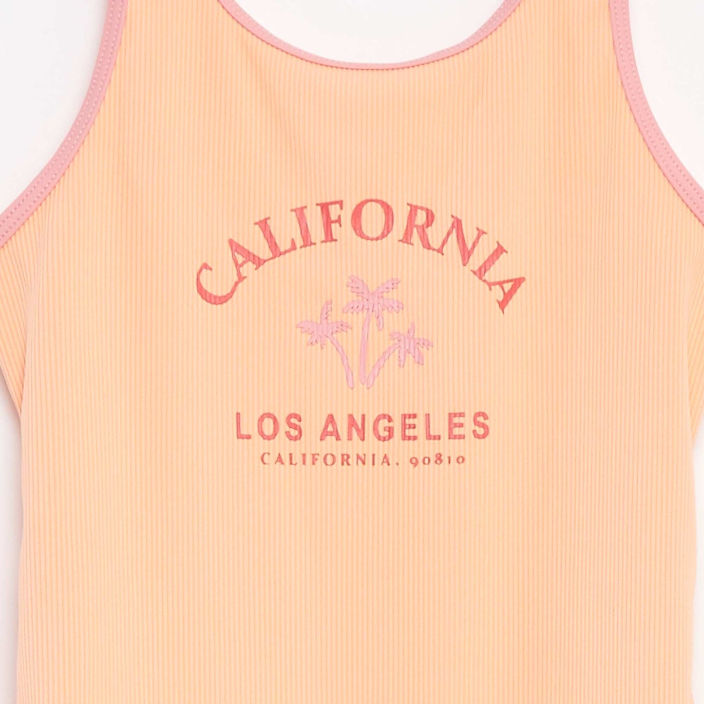 Maillot de bain côtelé et imprimé ORANGE