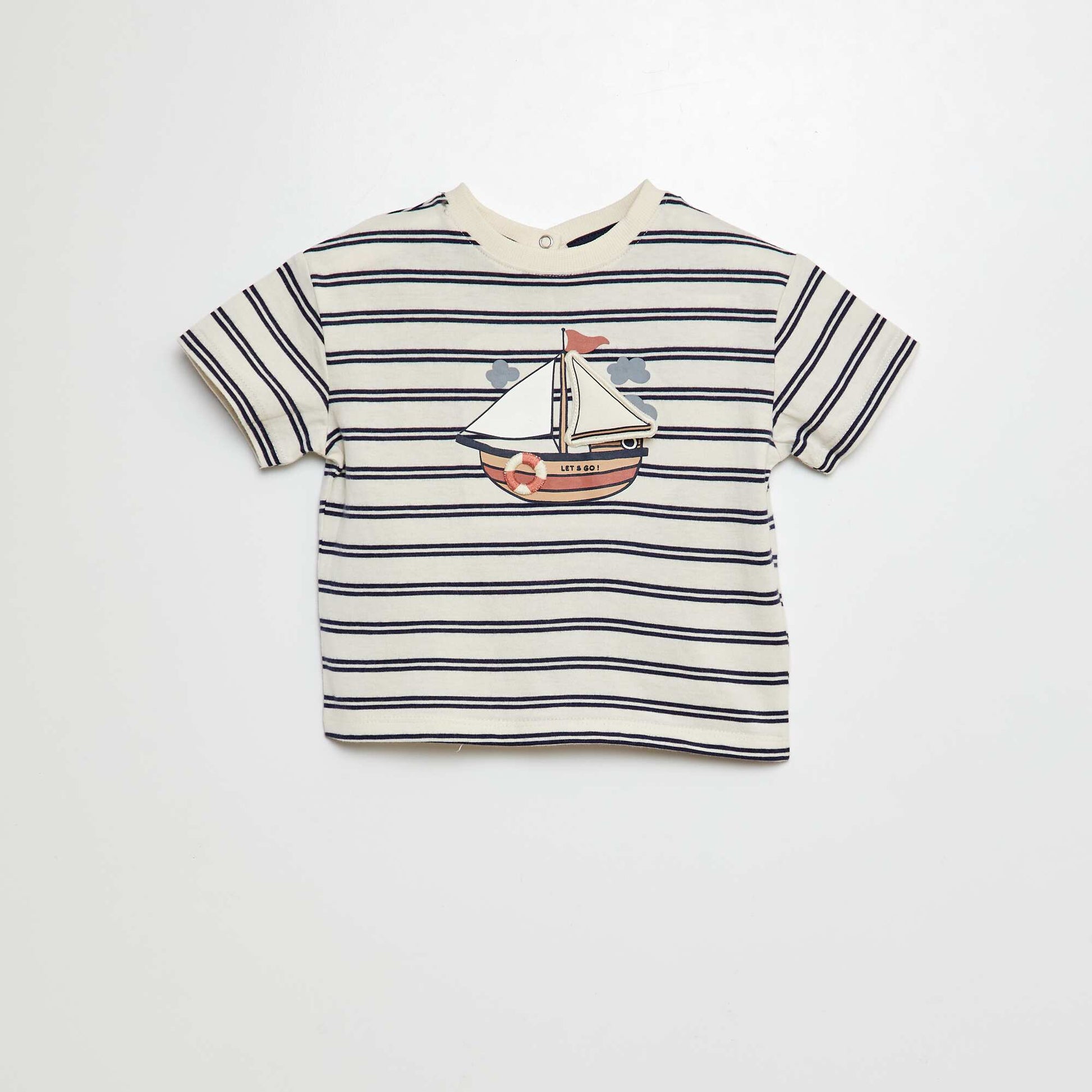 T-shirt à imprimé animé BLANC