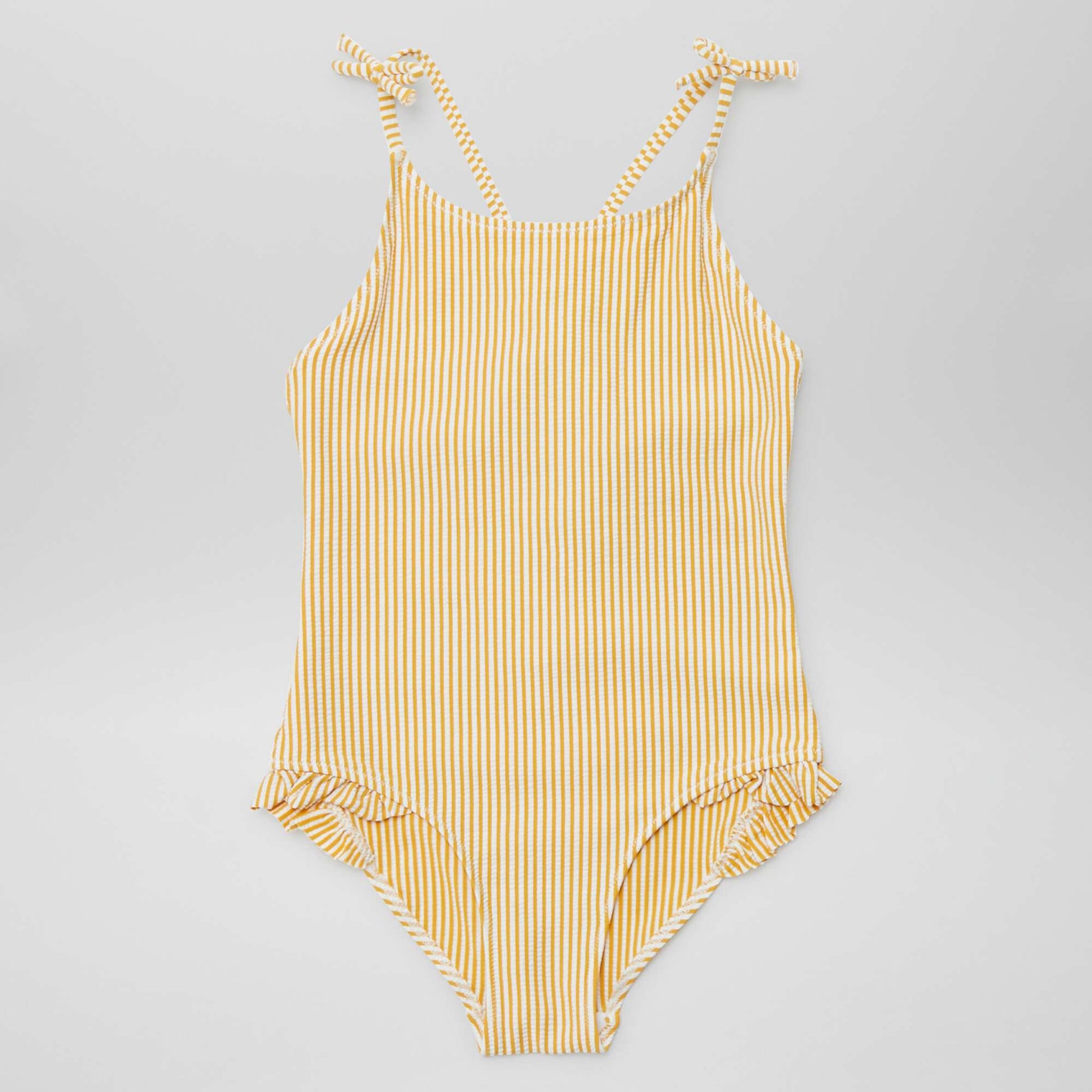 Maillot de bain rayé - 1 pièce JAUNE