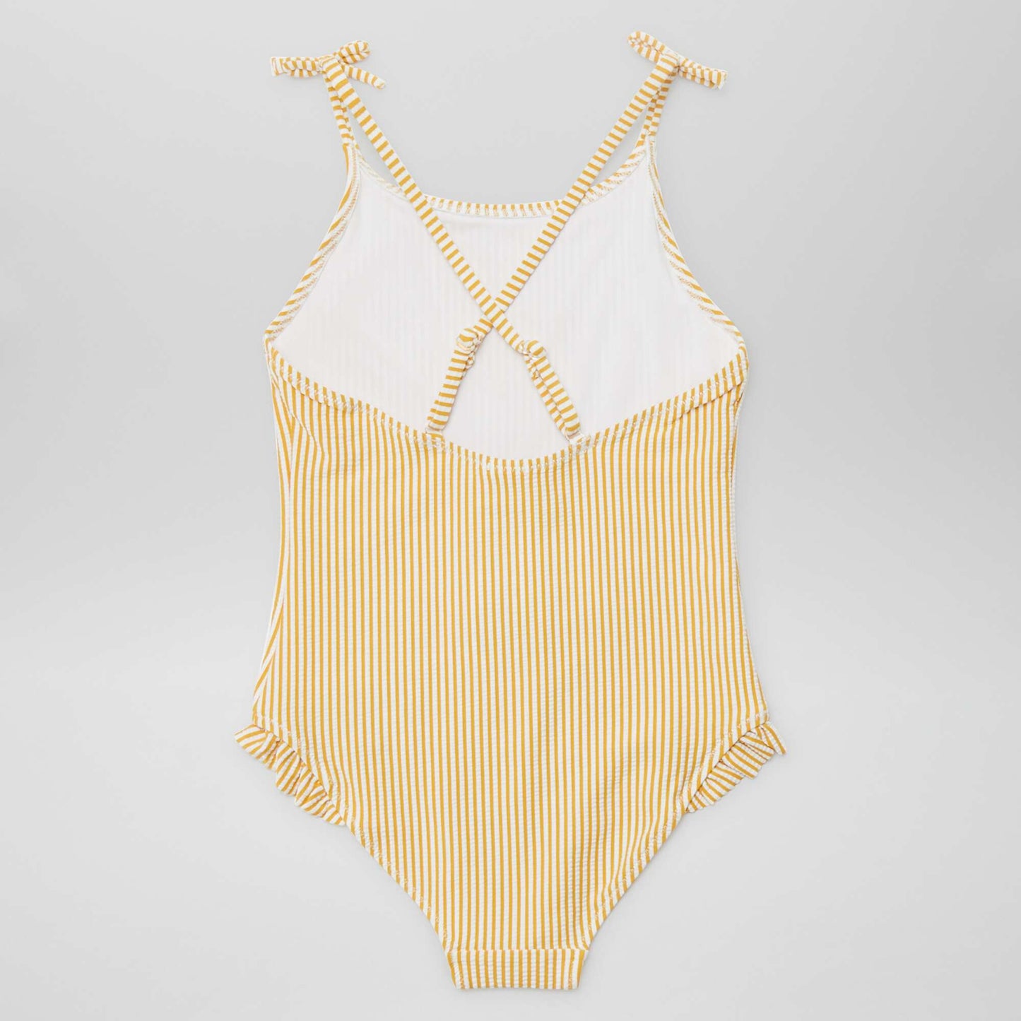 Maillot de bain rayé - 1 pièce JAUNE