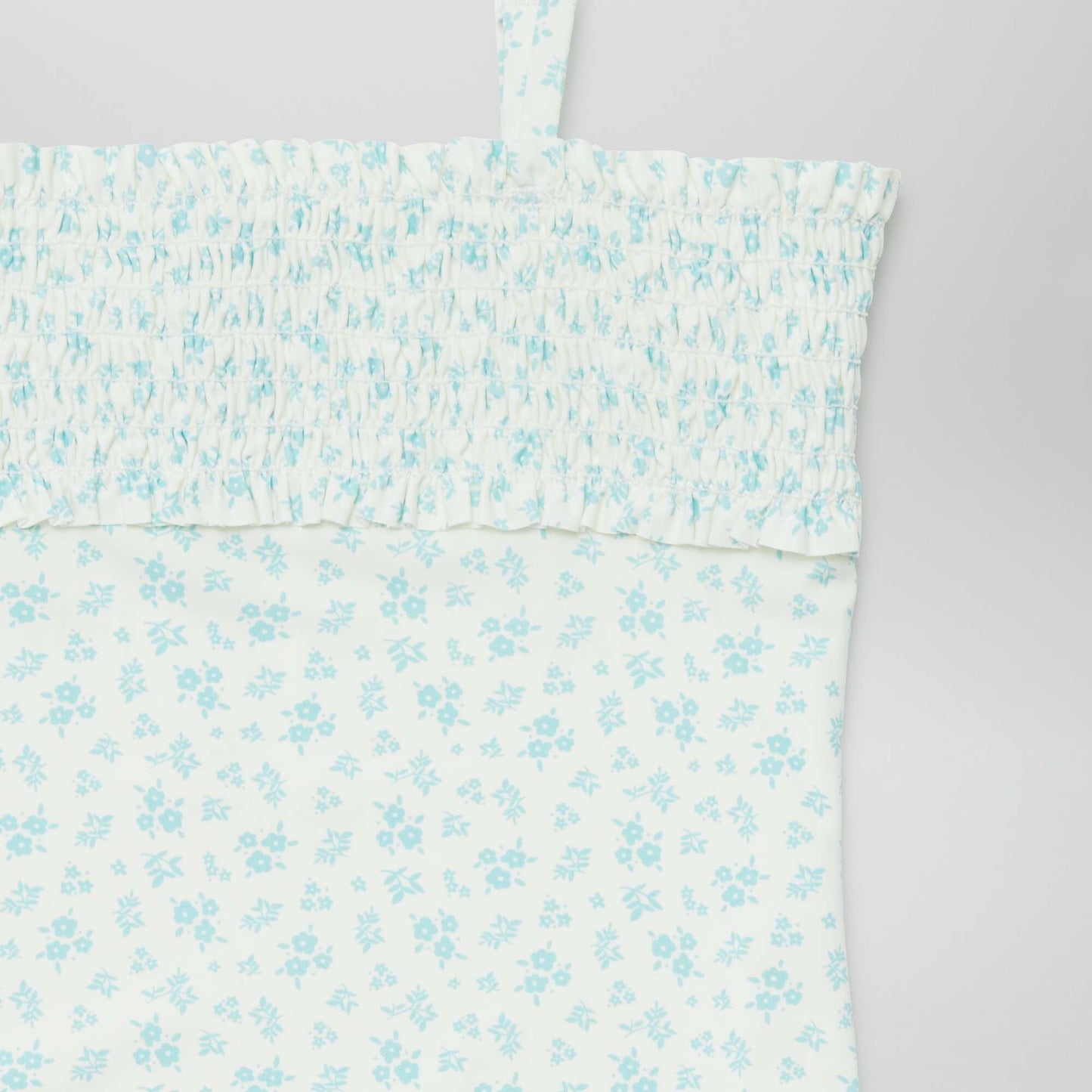 Maillot de bain 1 pièce à imprimé + chouchou - 2 pièces BLANC