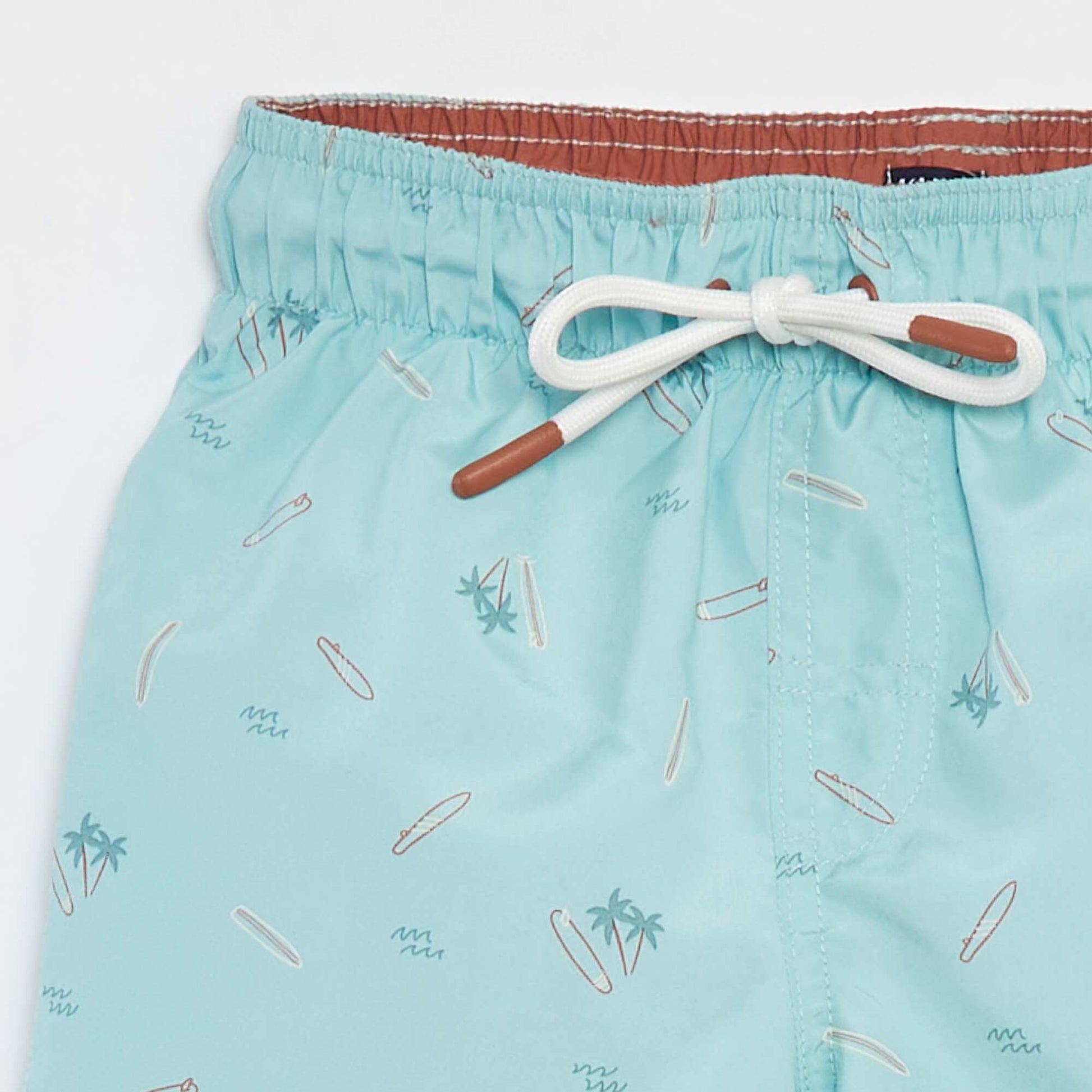 Short de bain avec imprimé BLEU