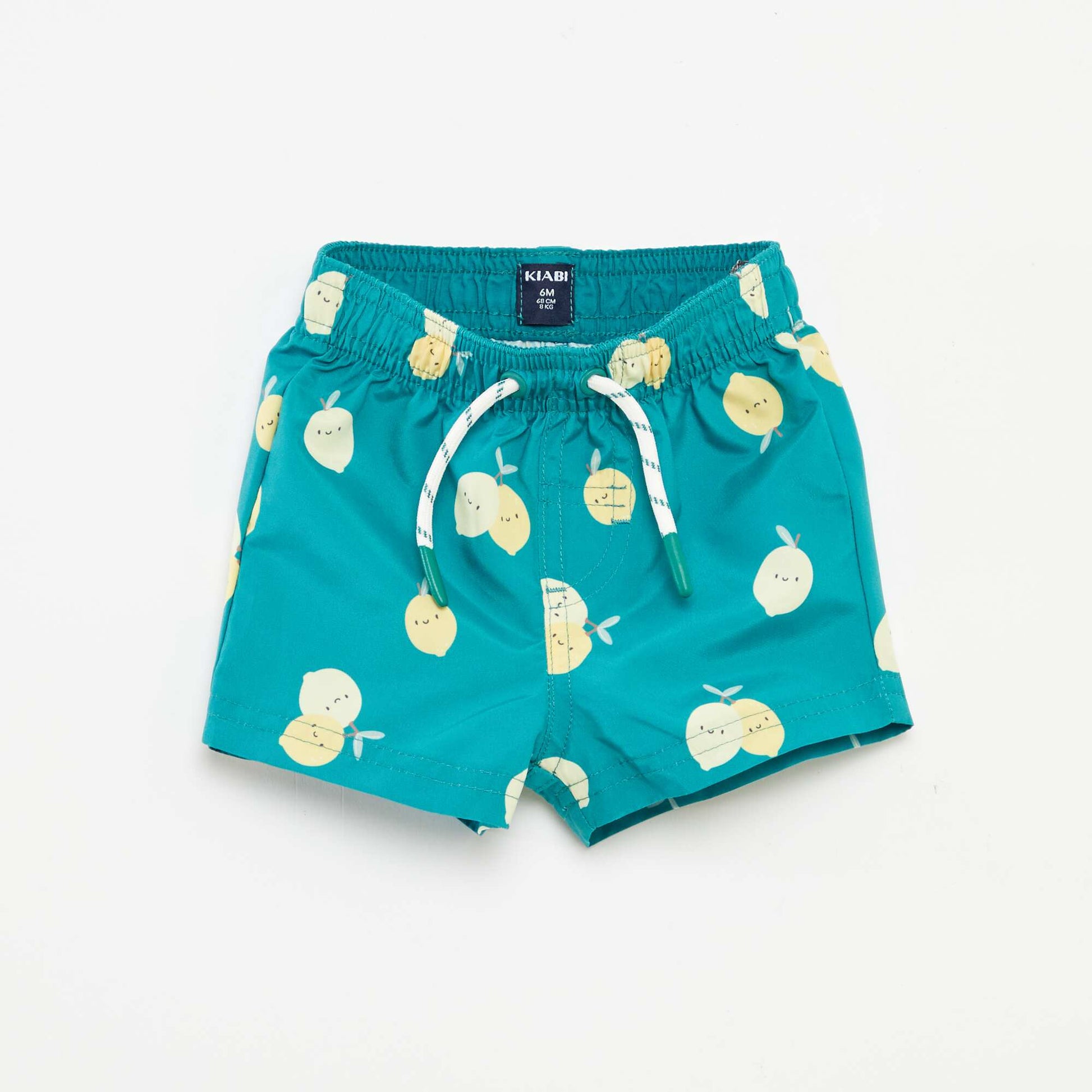 Short de bain à motif VERT
