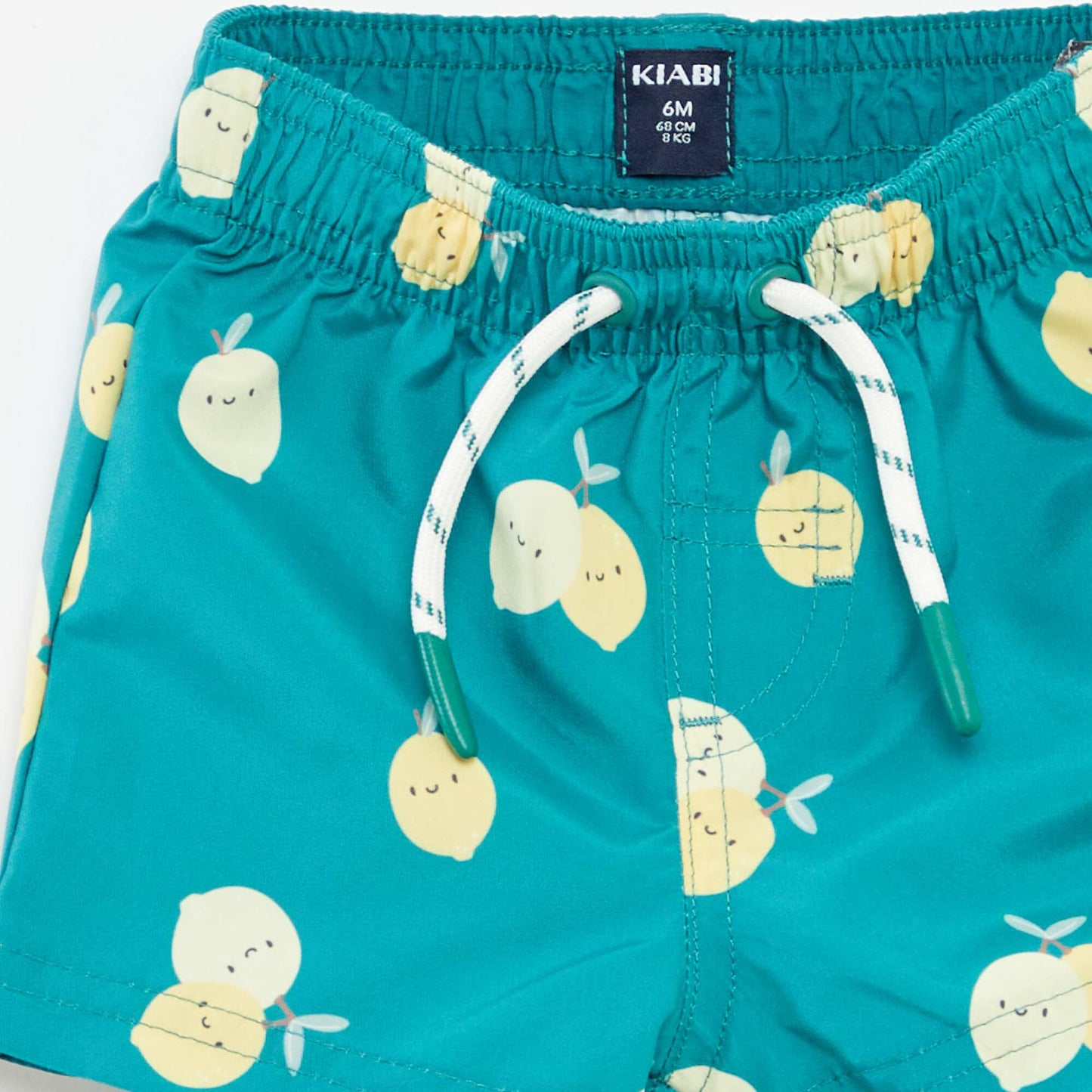 Short de bain à motif VERT