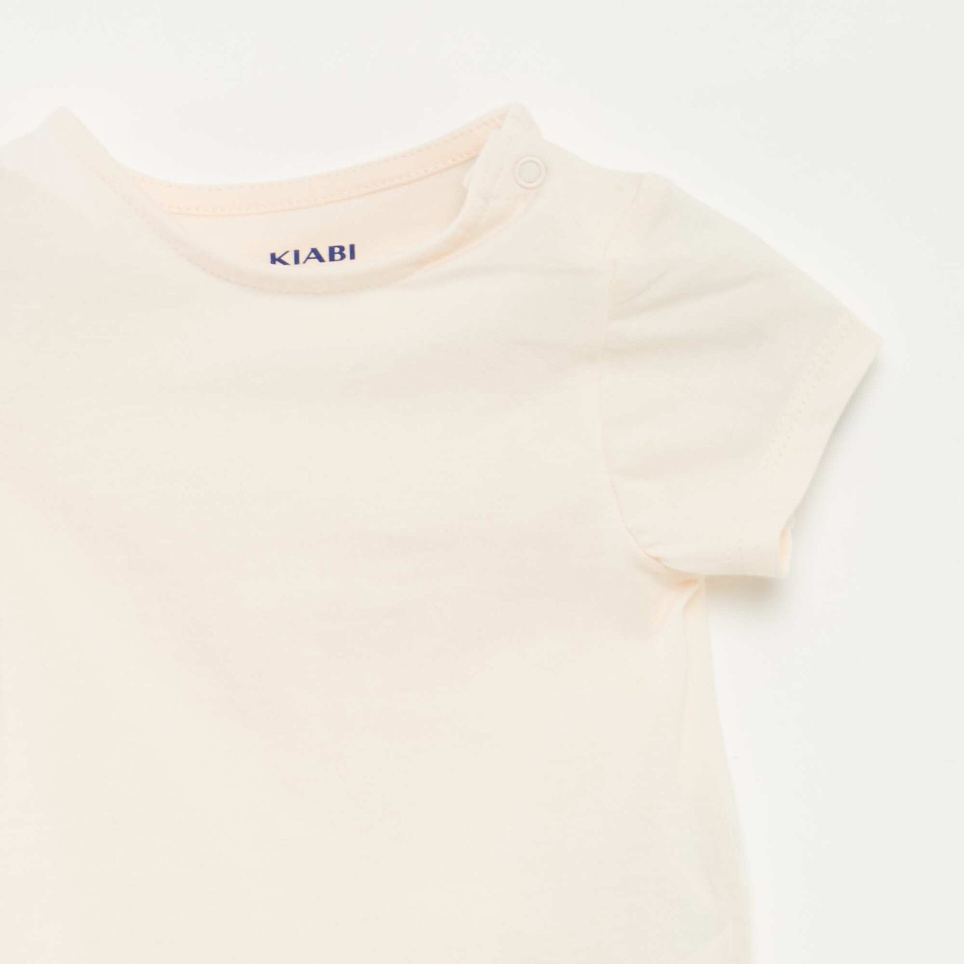 T-shirt + combishort à imprimé fleuri - 2 pièces ROSE