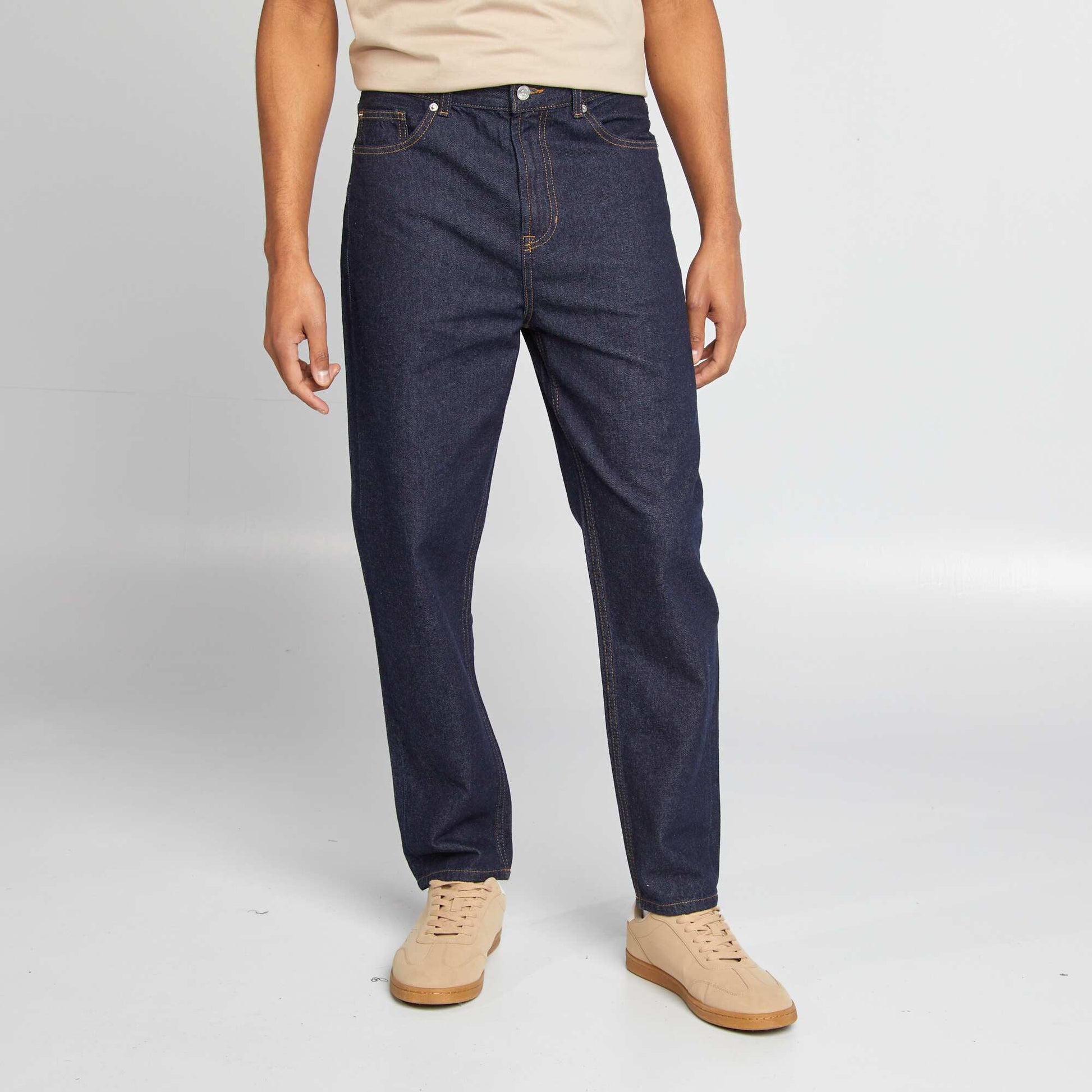 Jean tapered slim / coupe fuselée 5 poches BLEU