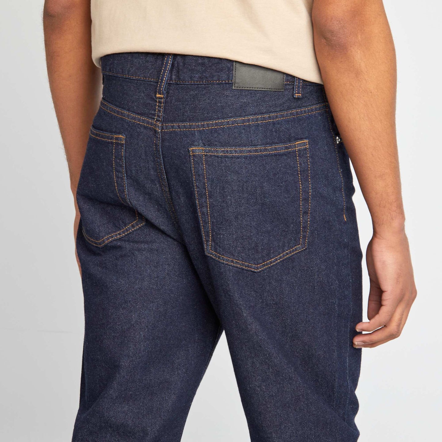 Jean tapered slim / coupe fuselée 5 poches BLEU