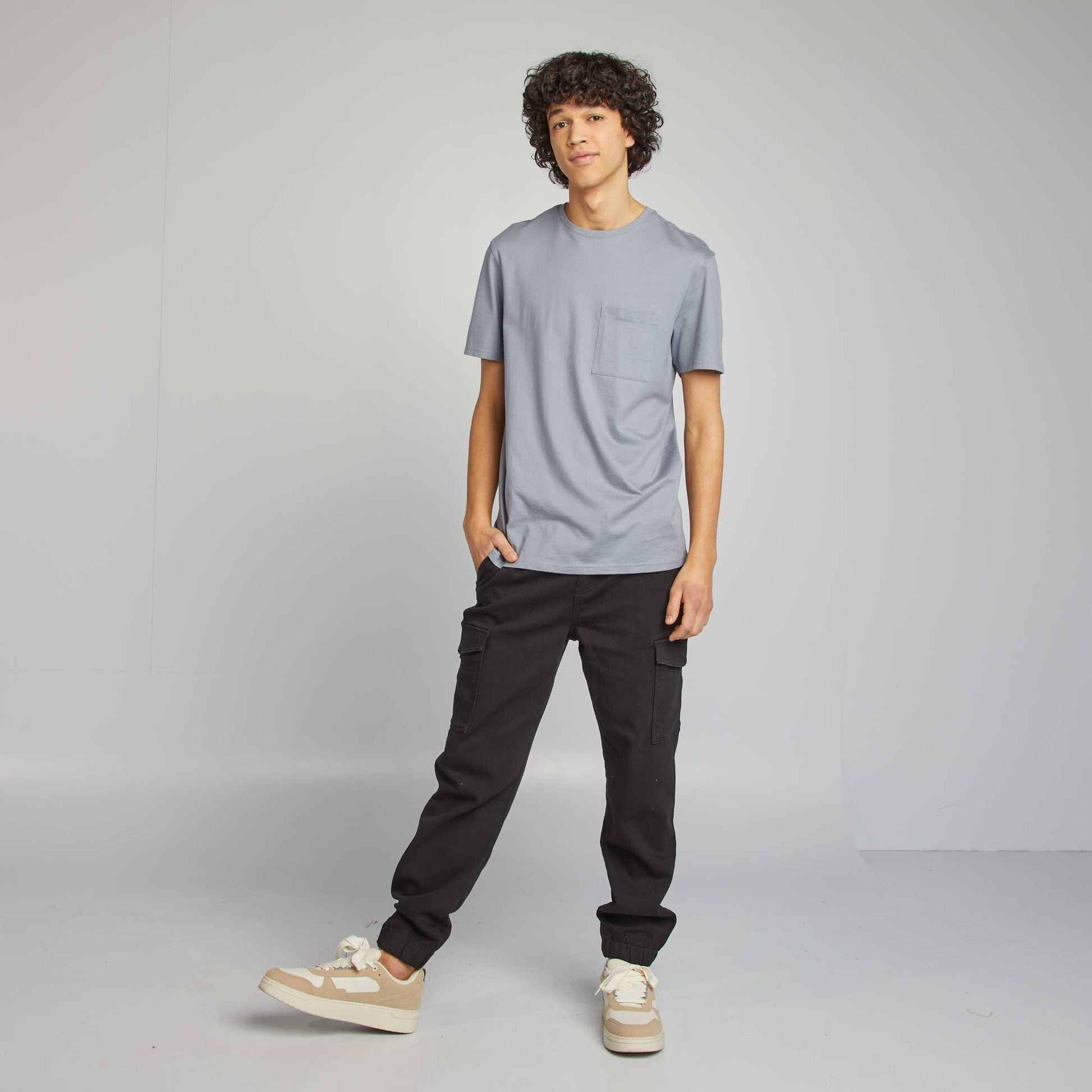 Pantalon jogger multipoches GRIS