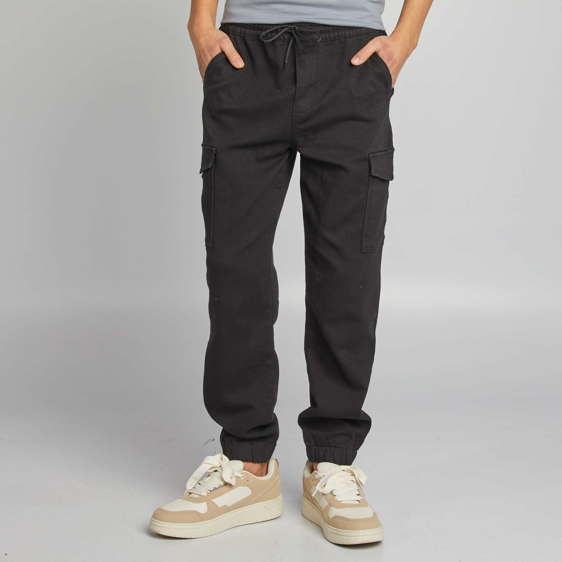 Pantalon jogger multipoches GRIS