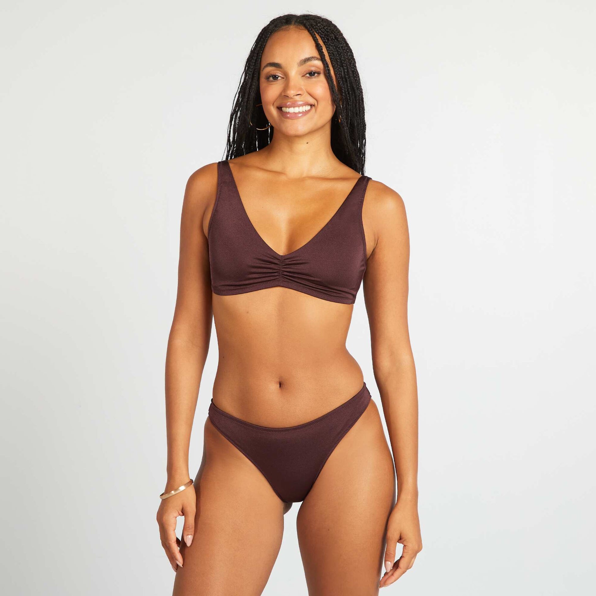 Culotte de bain basique PRUNE