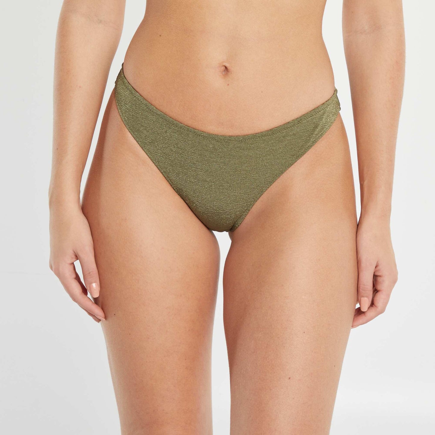 Culotte de bain matière texturée KAKI