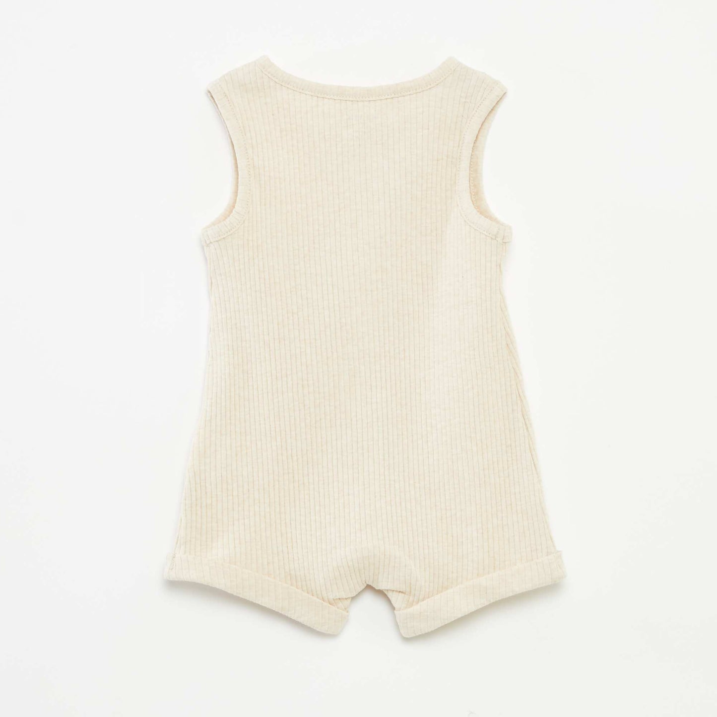 Barboteuse courte à imprimé BEIGE