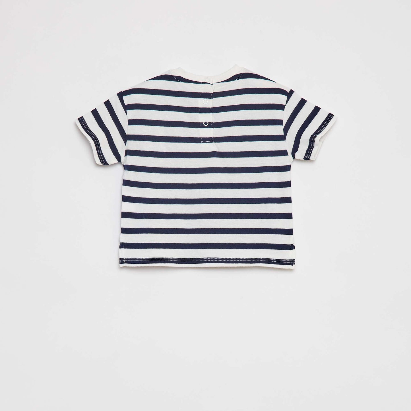 T-shirt à rayures BLEU MARINE