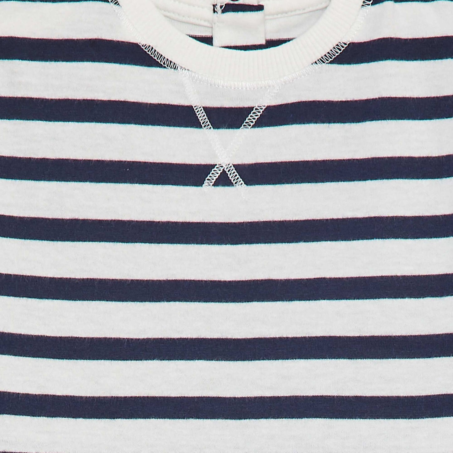T-shirt à rayures BLEU MARINE