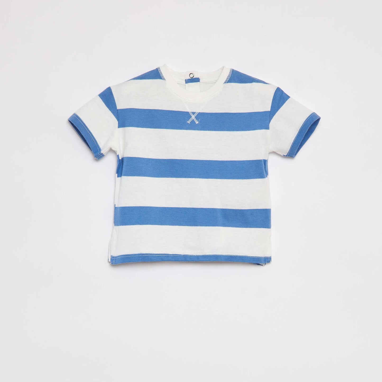 T-shirt à rayures BLEU