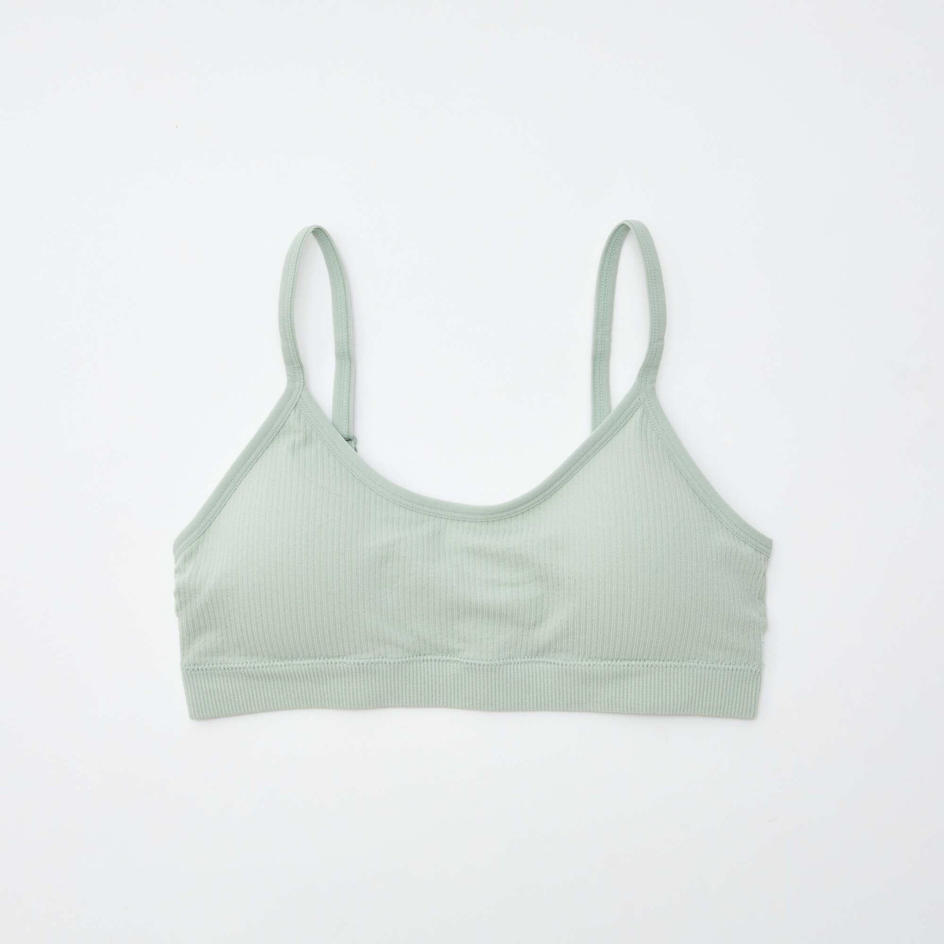 Lot de 2 brassières côtelés VERT