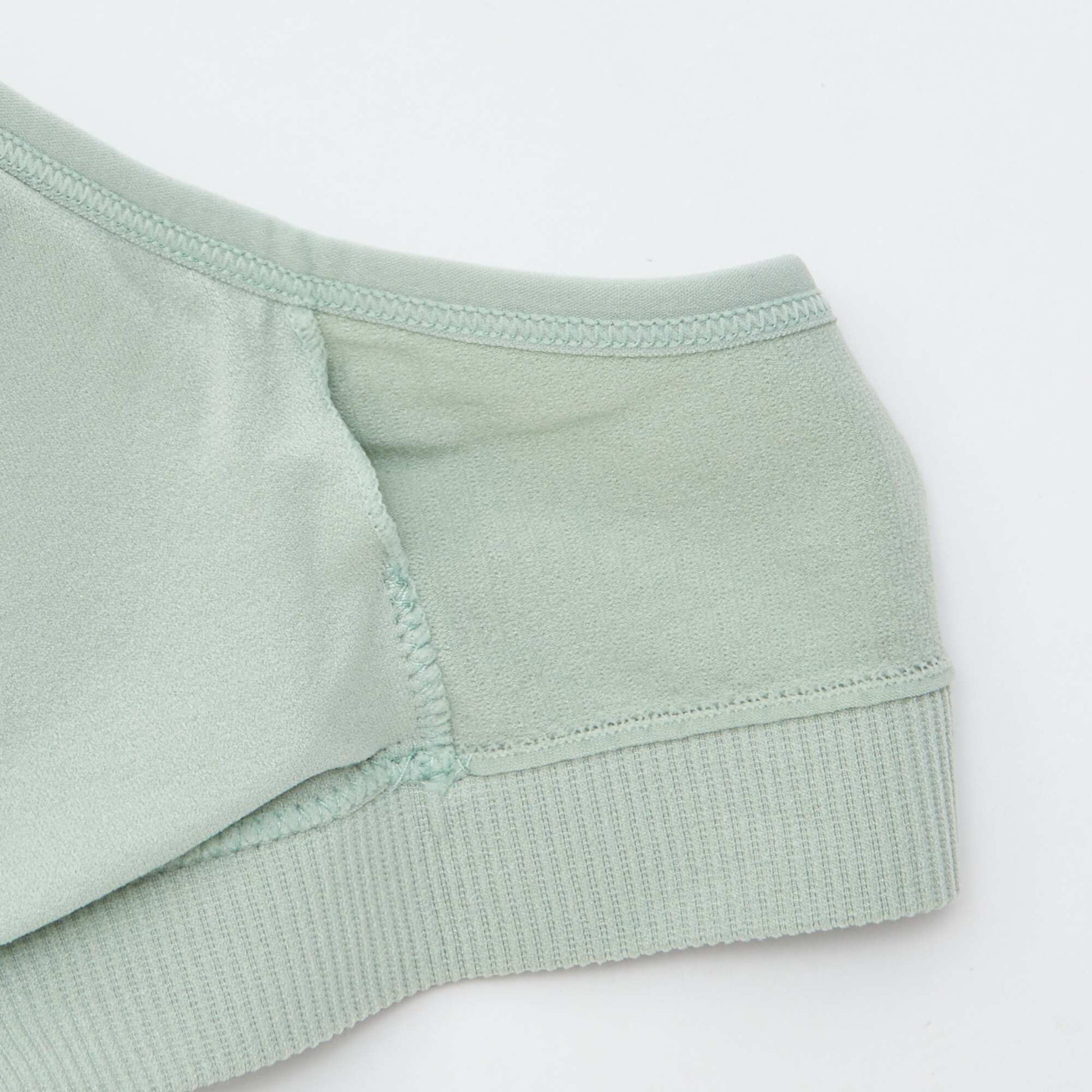Lot de 2 brassières côtelés VERT